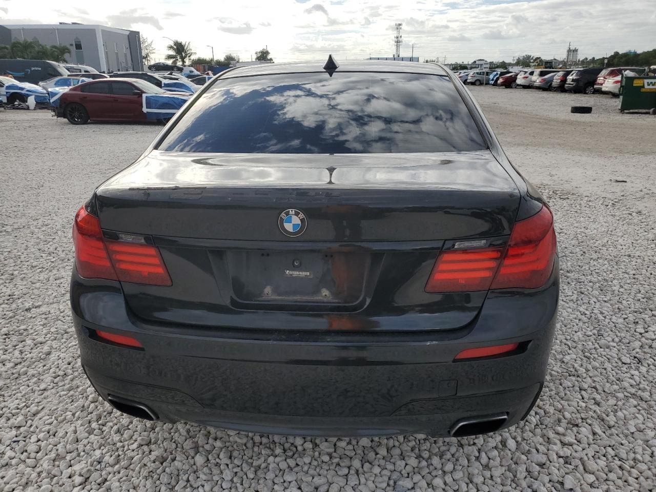 2015 Bmw 750 Lxi Black vin: WBAYF8C54FD655106