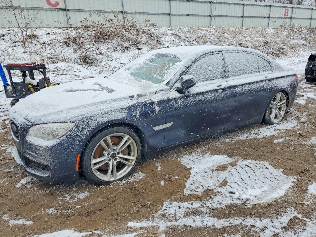 2013 Bmw 750 Lxi Blue vin: WBAYF8C55DD140385