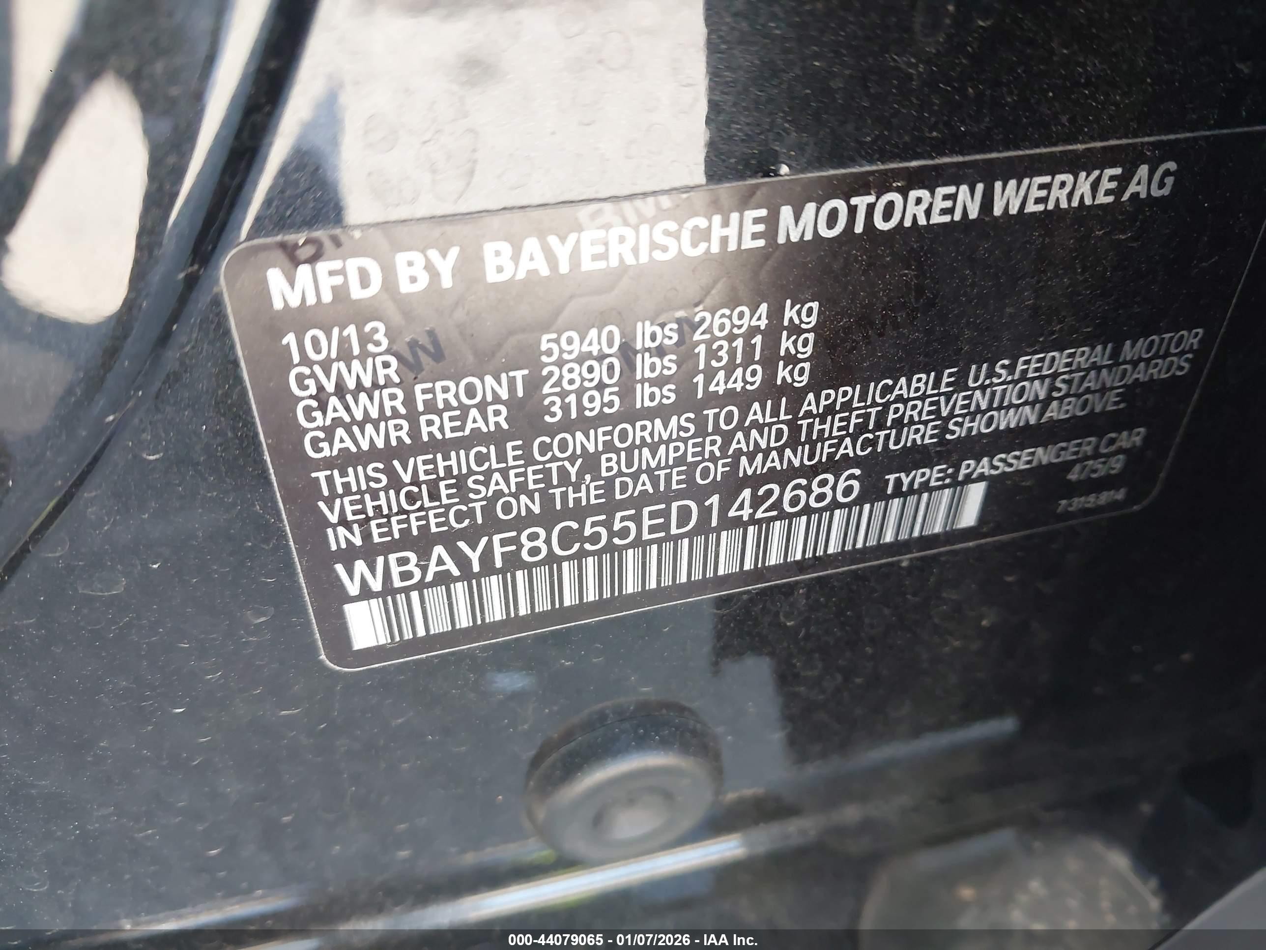 2014 Bmw Alpina B7 Xdrive Black vin: WBAYF8C55ED142686
