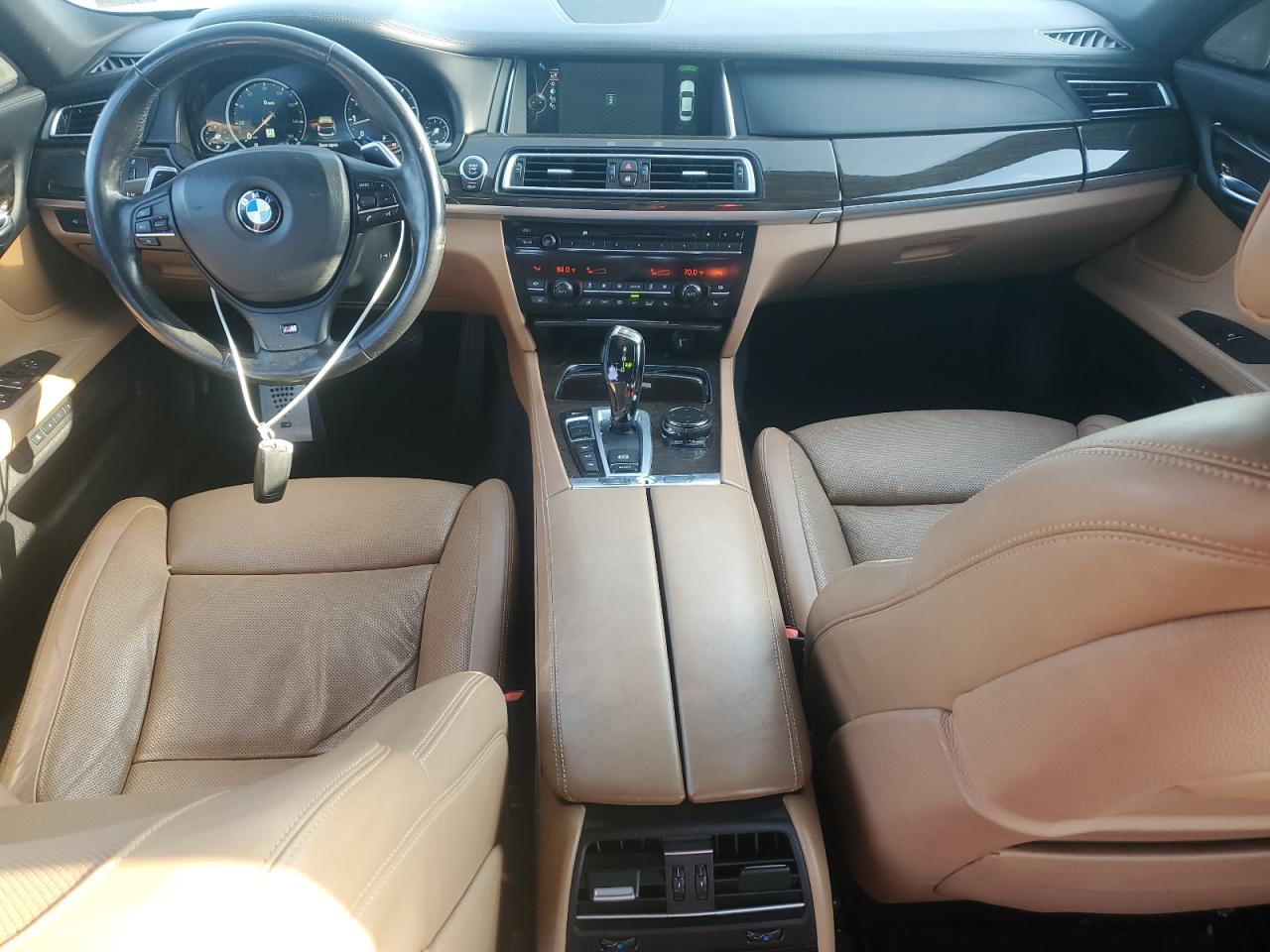 2014 Bmw 750 Lxi Black vin: WBAYF8C55ED653430