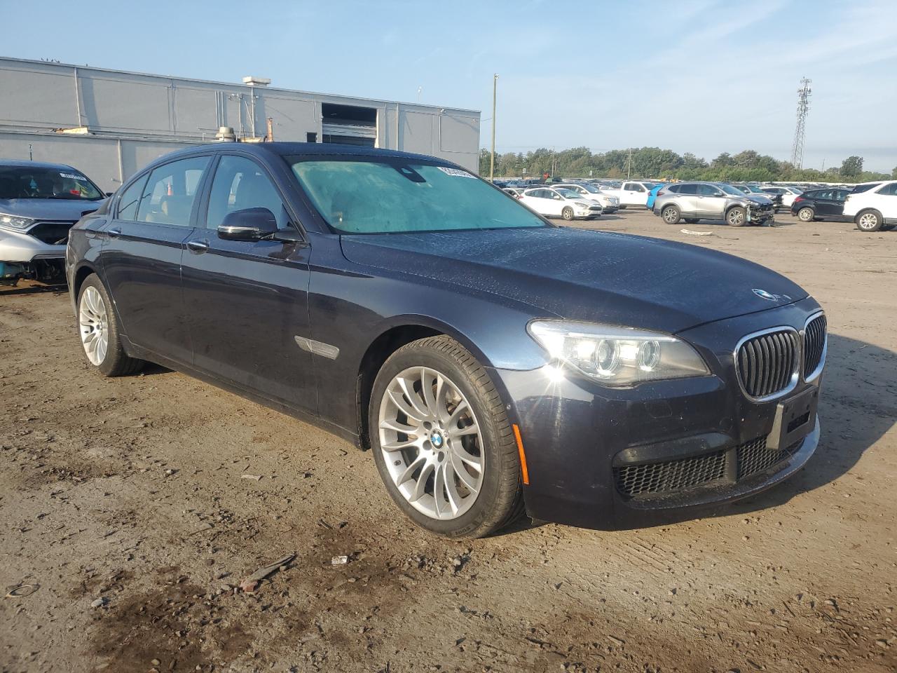 2014 Bmw 750 Lxi Black vin: WBAYF8C55ED653430
