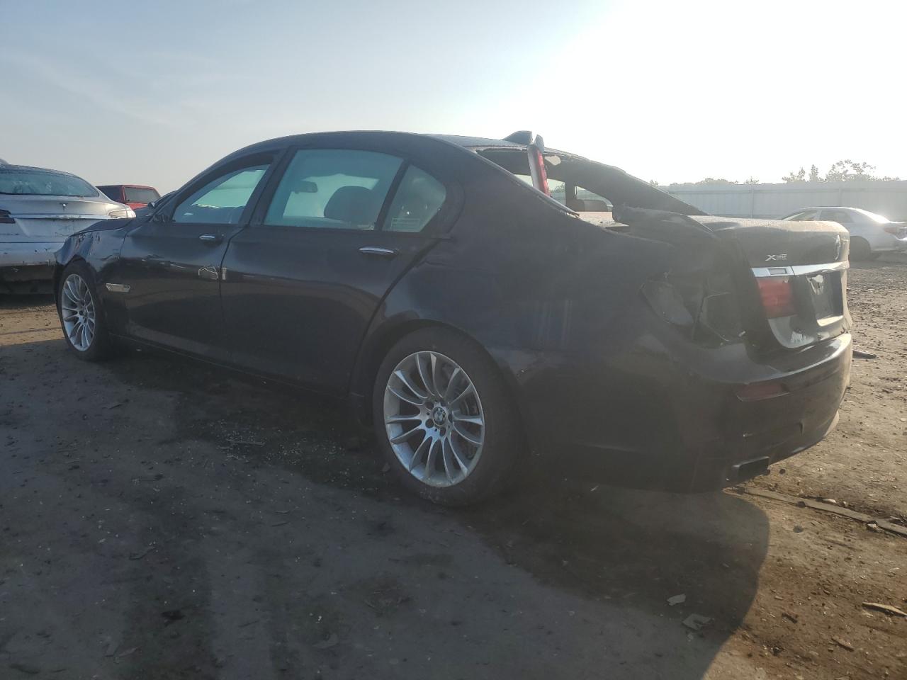 2014 Bmw 750 Lxi Black vin: WBAYF8C55ED653430