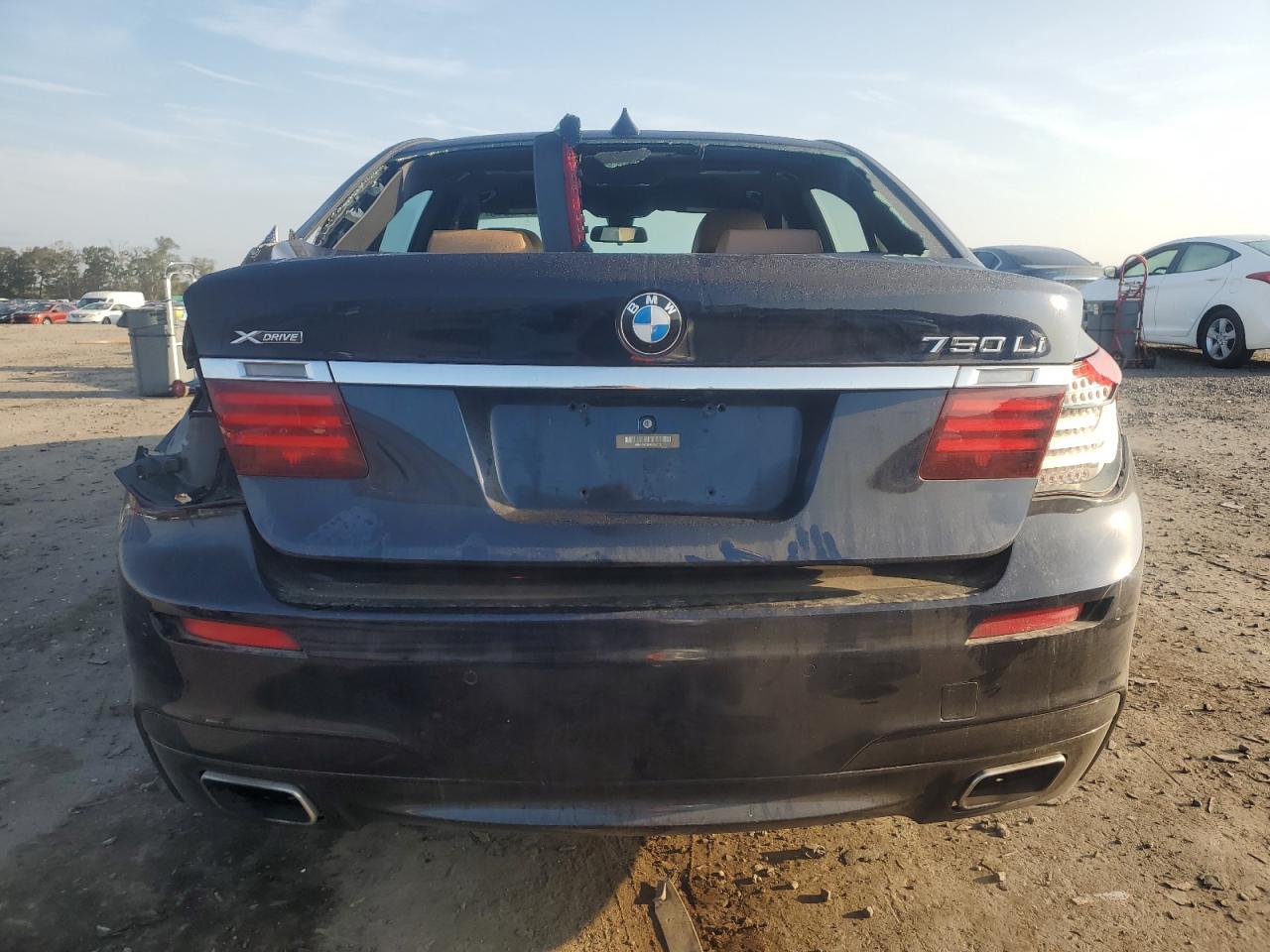 2014 Bmw 750 Lxi Black vin: WBAYF8C55ED653430