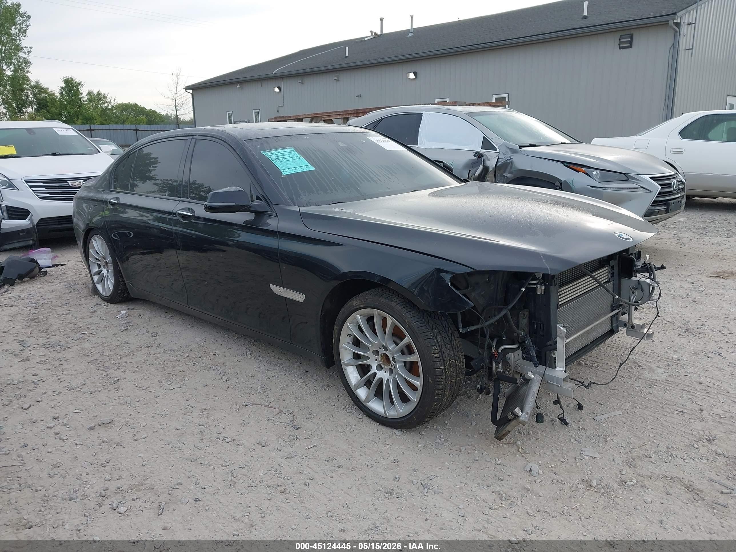 2015 Bmw 750li Xdrive Black vin: WBAYF8C55FD654031
