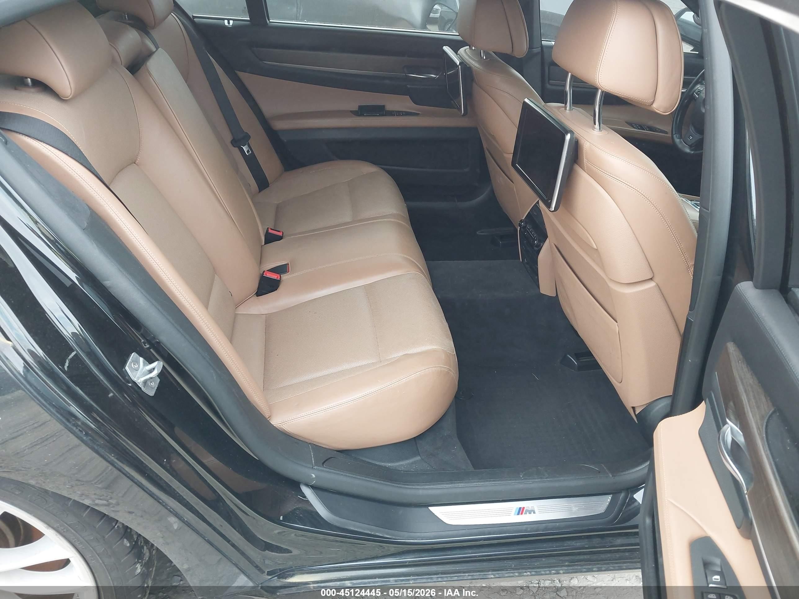 2015 Bmw 750li Xdrive Black vin: WBAYF8C55FD654031