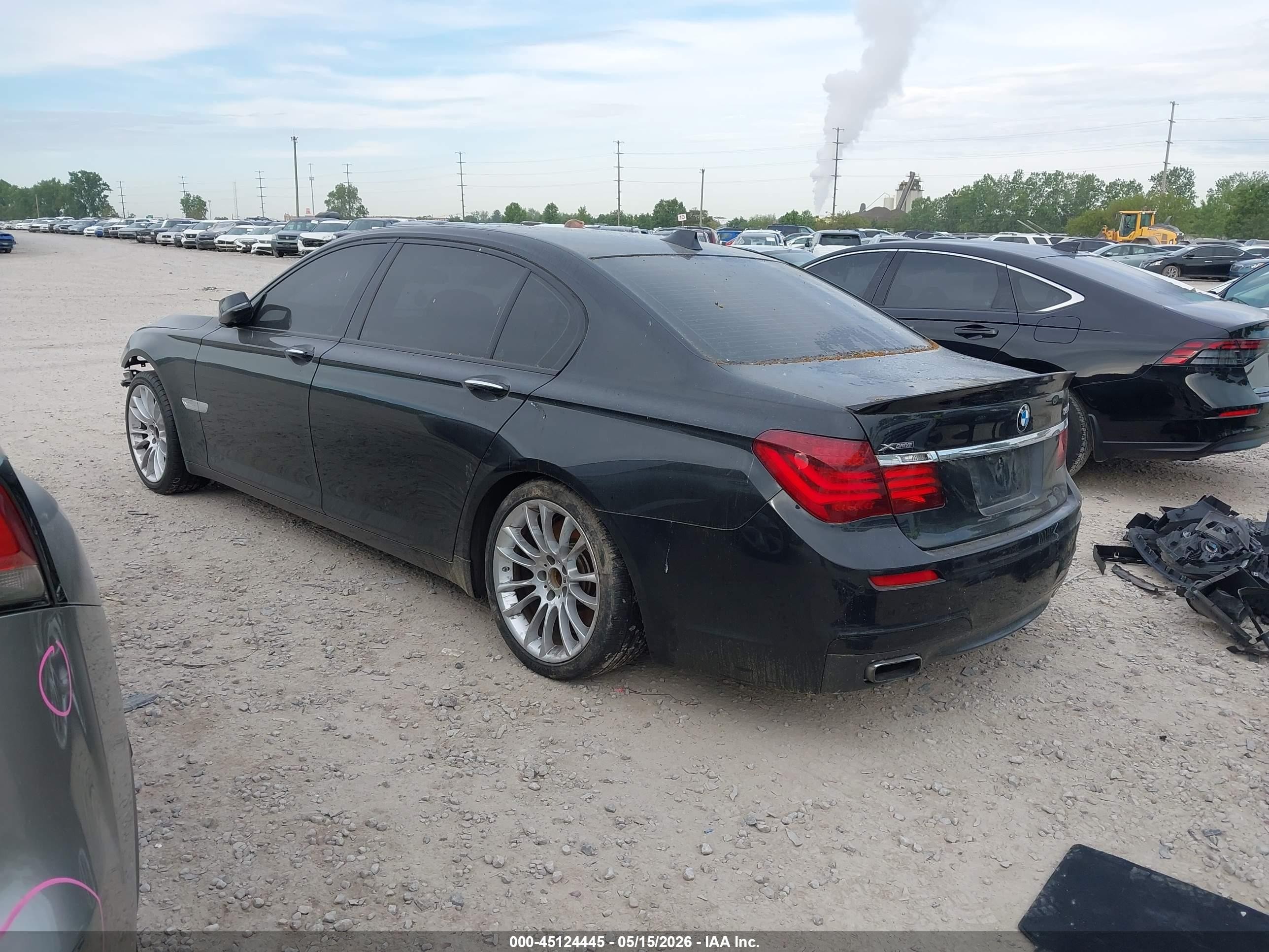 2015 Bmw 750li Xdrive Black vin: WBAYF8C55FD654031