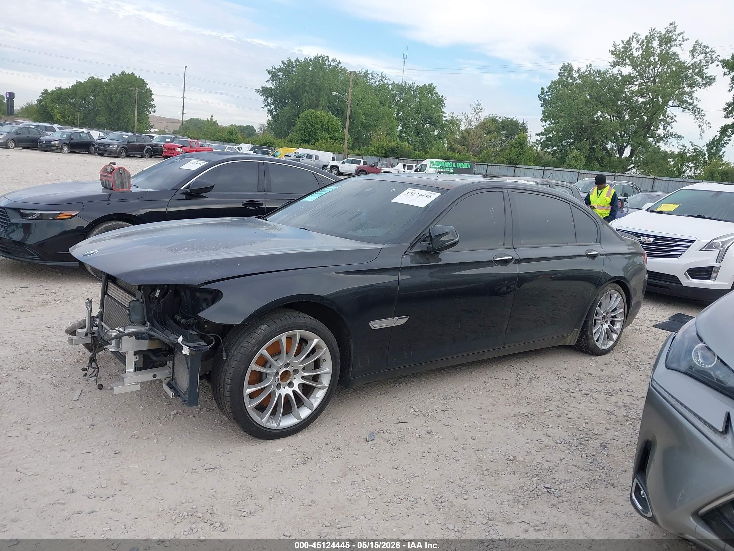 2015 Bmw 750li Xdrive Black vin: WBAYF8C55FD654031