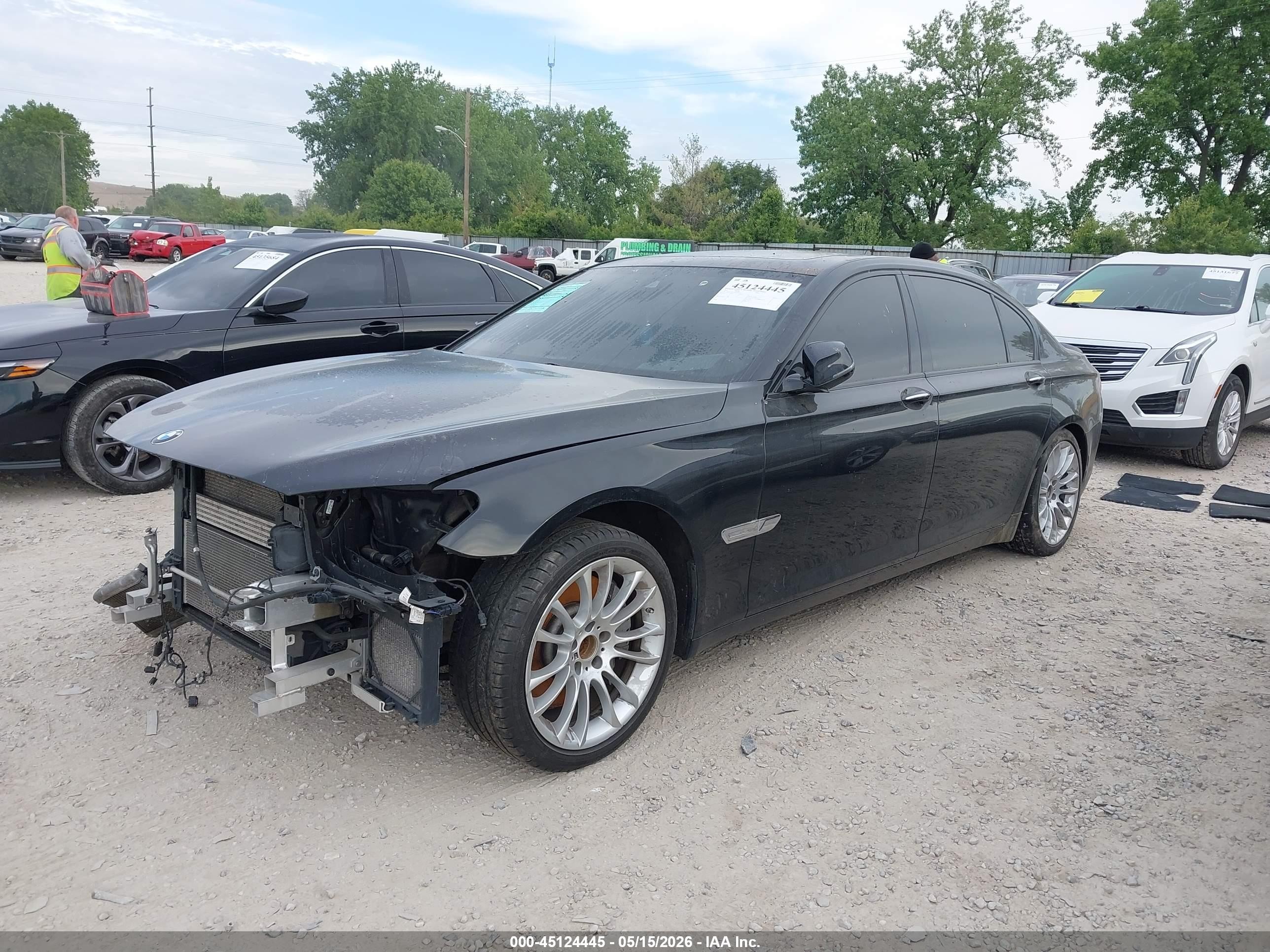 2015 Bmw 750li Xdrive Black vin: WBAYF8C55FD654031