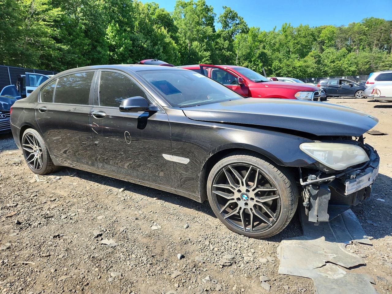 2015 Bmw 750 Lxi Black vin: WBAYF8C55FD654367