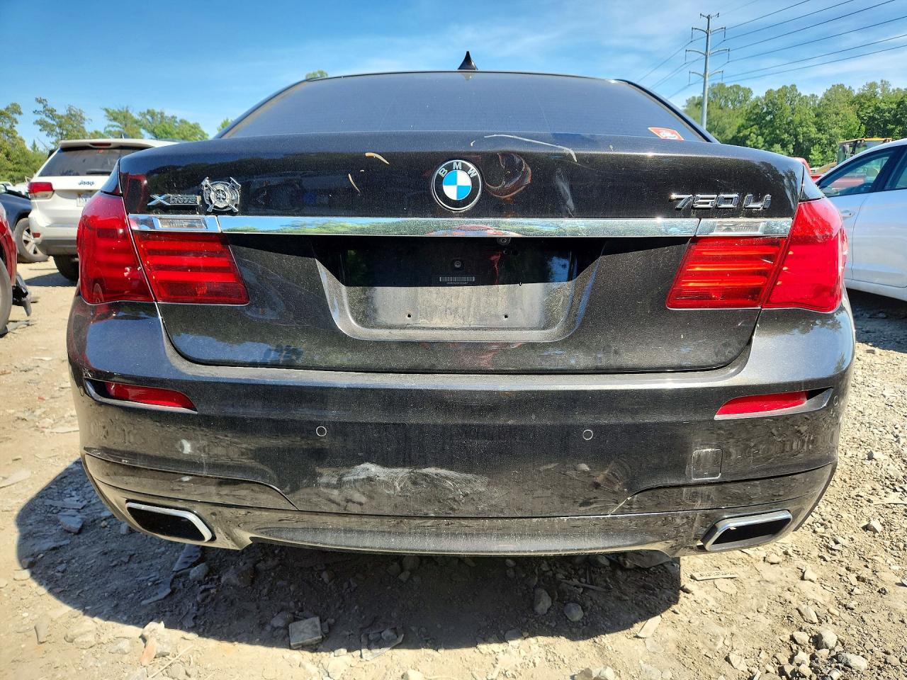 2015 Bmw 750 Lxi Black vin: WBAYF8C55FD654367