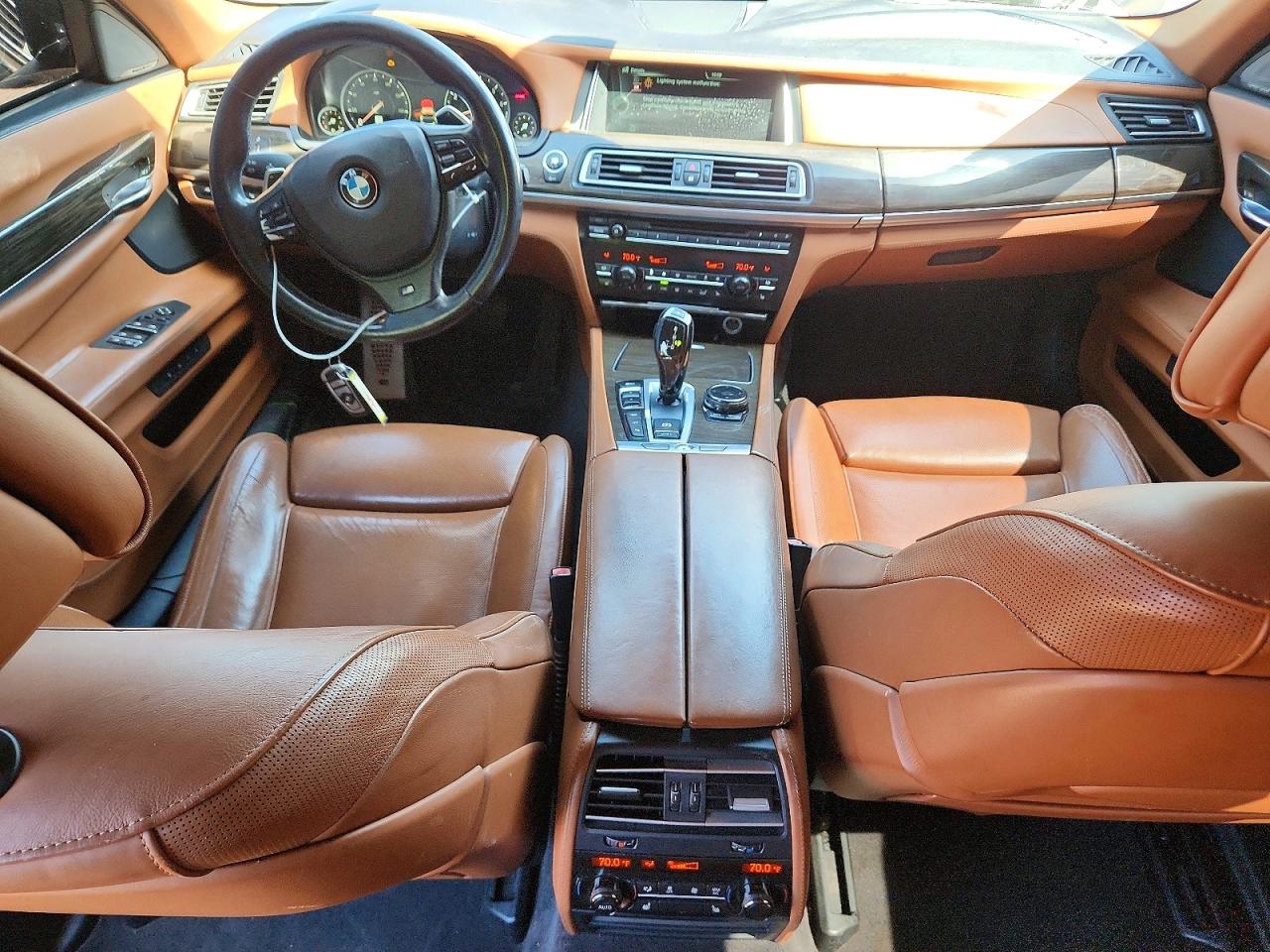 2015 Bmw 750 Lxi Black vin: WBAYF8C55FD654367