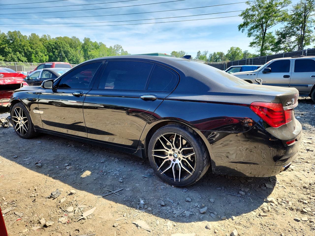 2015 Bmw 750 Lxi Black vin: WBAYF8C55FD654367