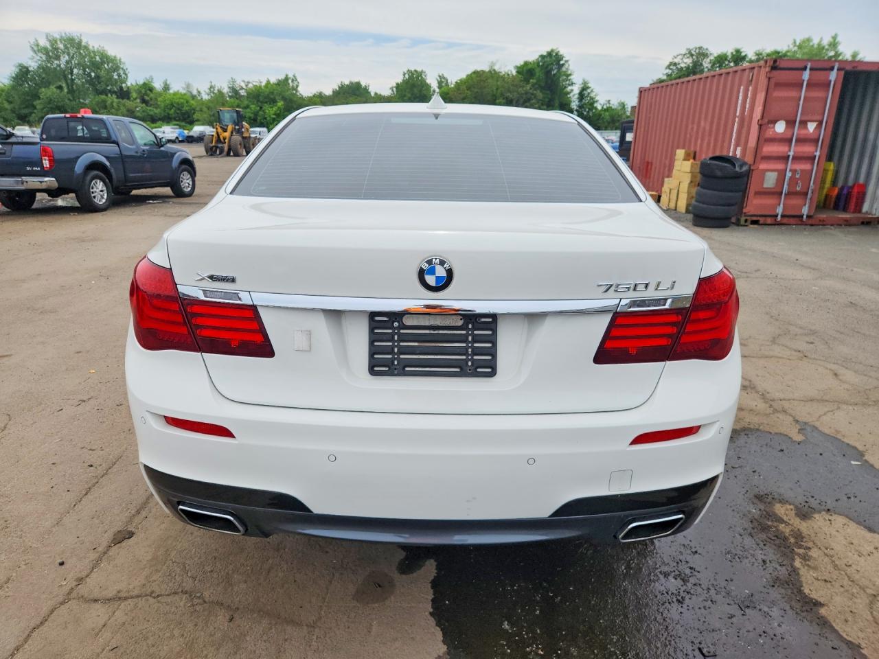 2014 Bmw 750 Lxi White vin: WBAYF8C56ED141806