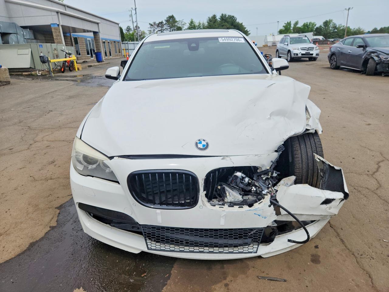 2014 Bmw 750 Lxi White vin: WBAYF8C56ED141806