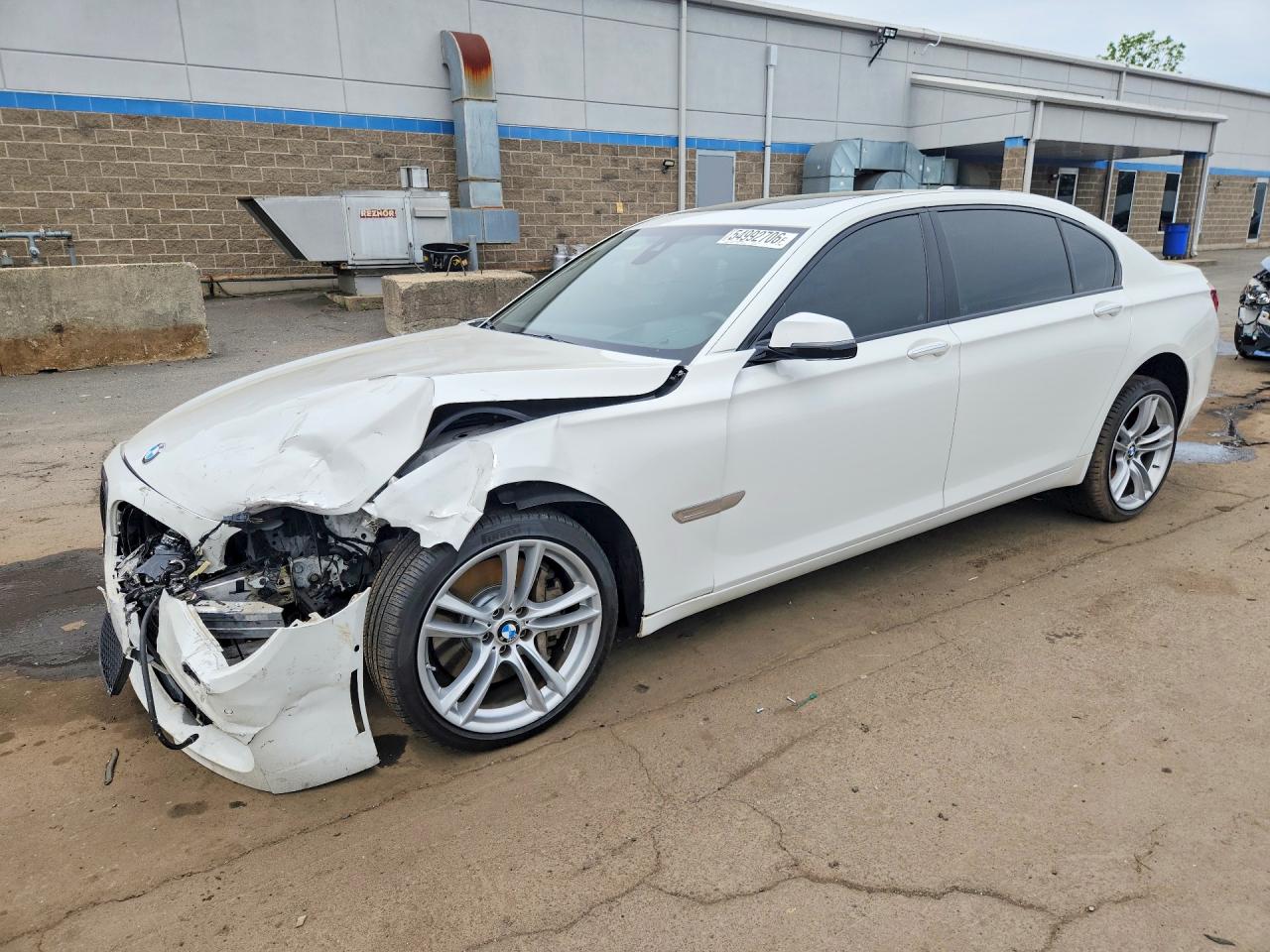 2014 Bmw 750 Lxi White vin: WBAYF8C56ED141806