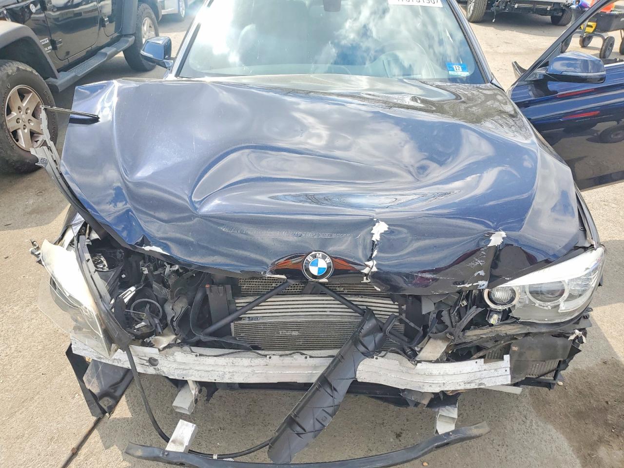 2014 Bmw 750 Lxi Black vin: WBAYF8C56ED653047