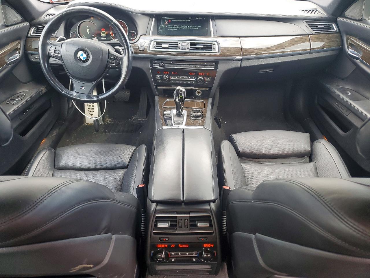 2014 Bmw 750 Lxi Black vin: WBAYF8C56ED653047