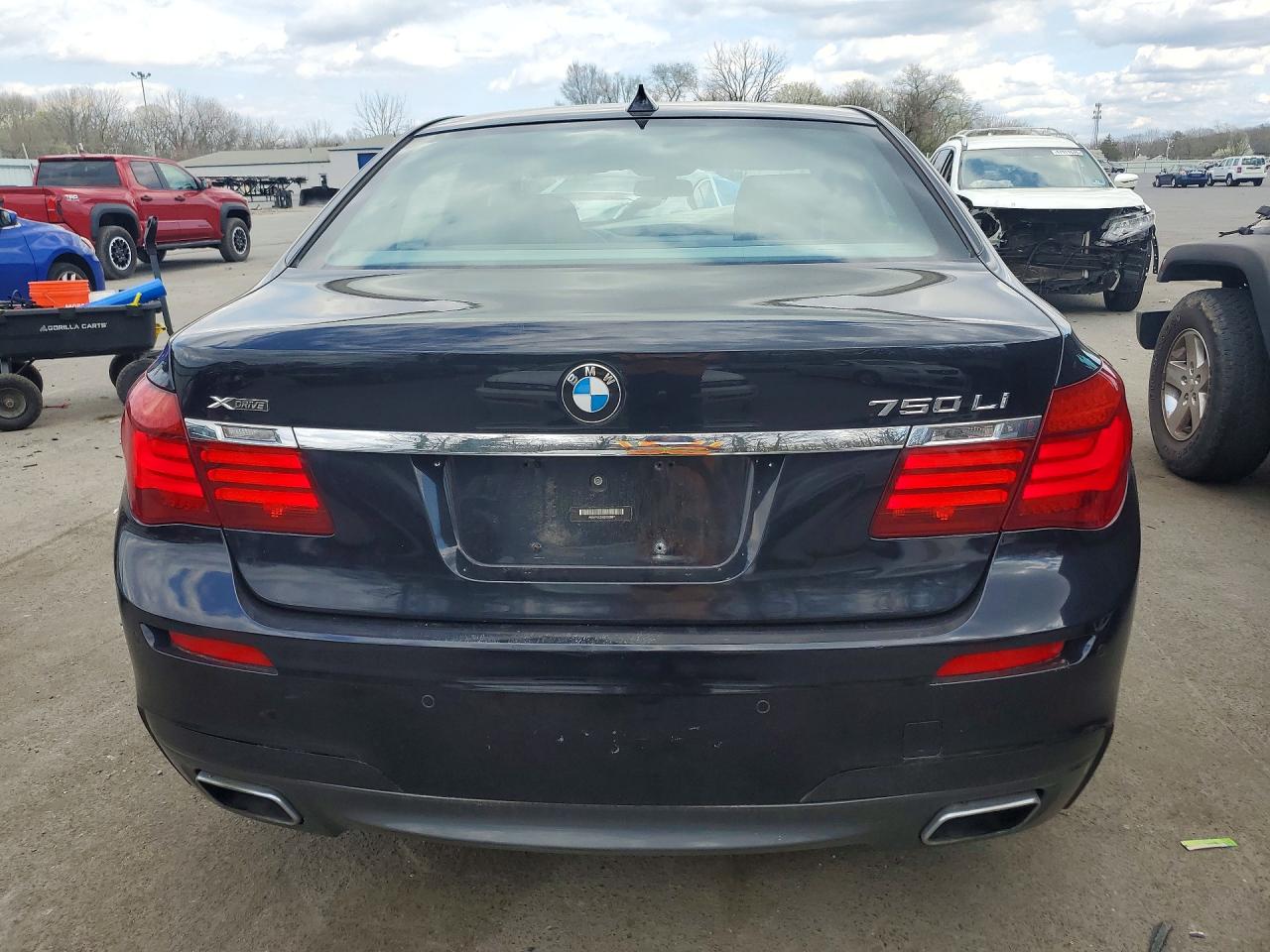 2014 Bmw 750 Lxi Black vin: WBAYF8C56ED653047