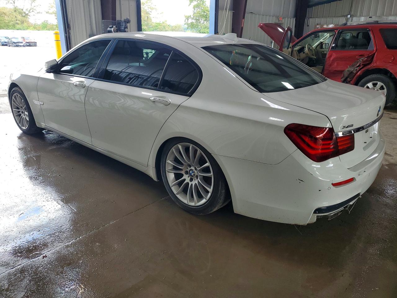 2014 Bmw 750 Lxi White vin: WBAYF8C56ED653355