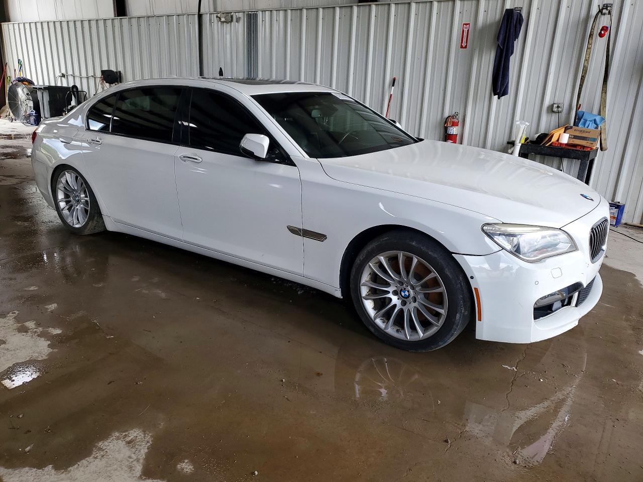 2014 Bmw 750 Lxi White vin: WBAYF8C56ED653355