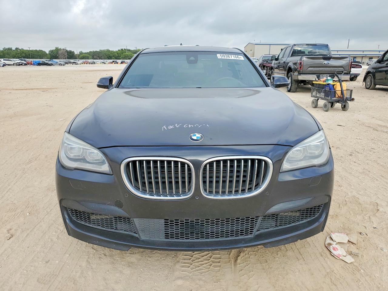 2015 Bmw 750 Lxi Gray vin: WBAYF8C56FD654264