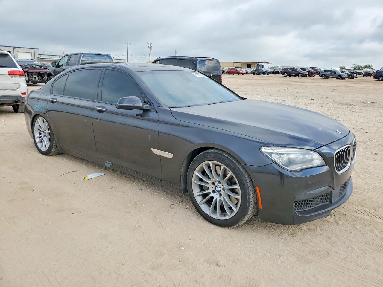2015 Bmw 750 Lxi Gray vin: WBAYF8C56FD654264