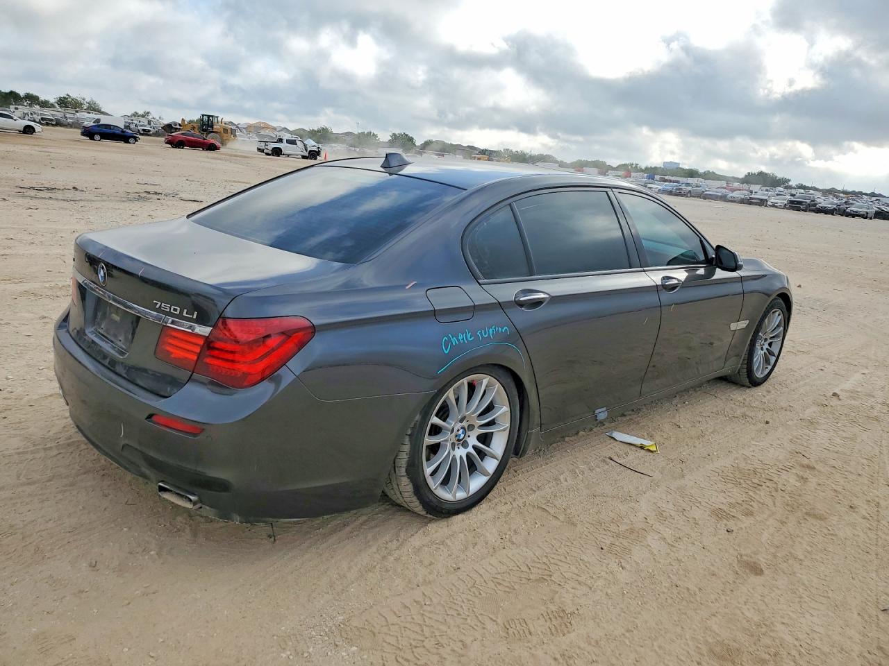 2015 Bmw 750 Lxi Gray vin: WBAYF8C56FD654264