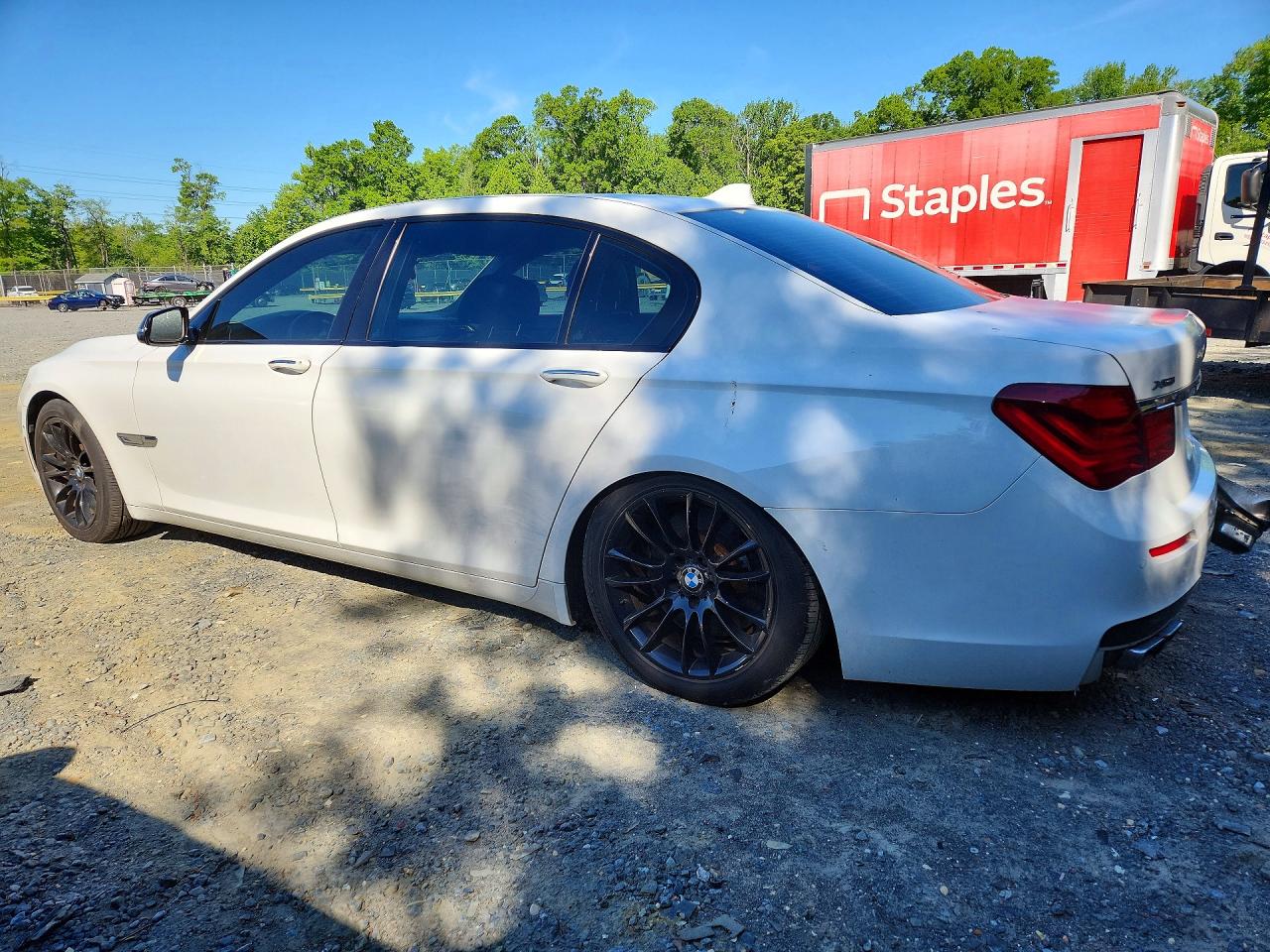 2015 Bmw 750 Lxi White vin: WBAYF8C56FD654300