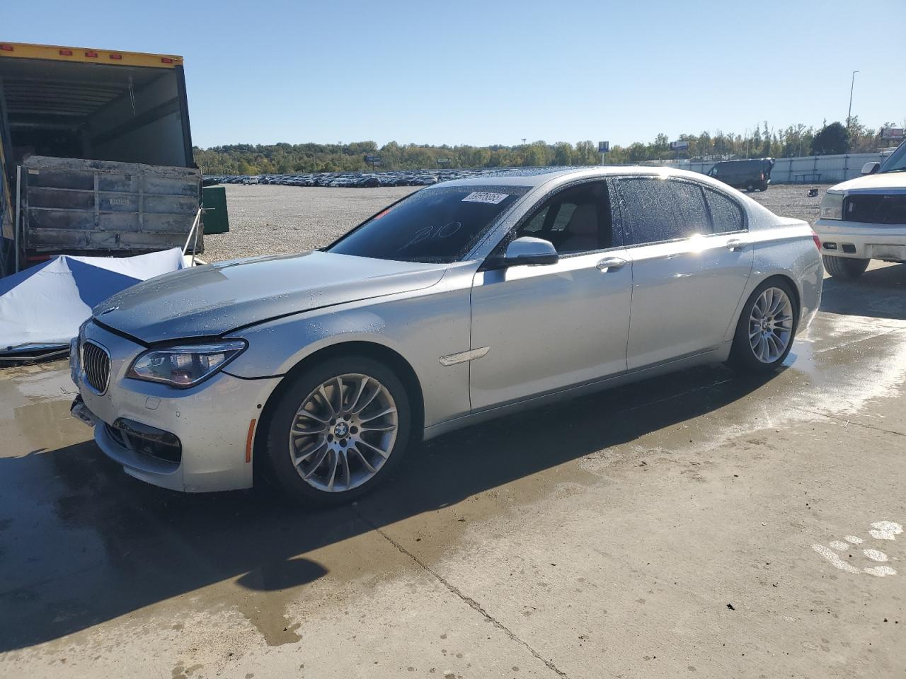 2015 Bmw 750 Lxi Silver vin: WBAYF8C56FD654829