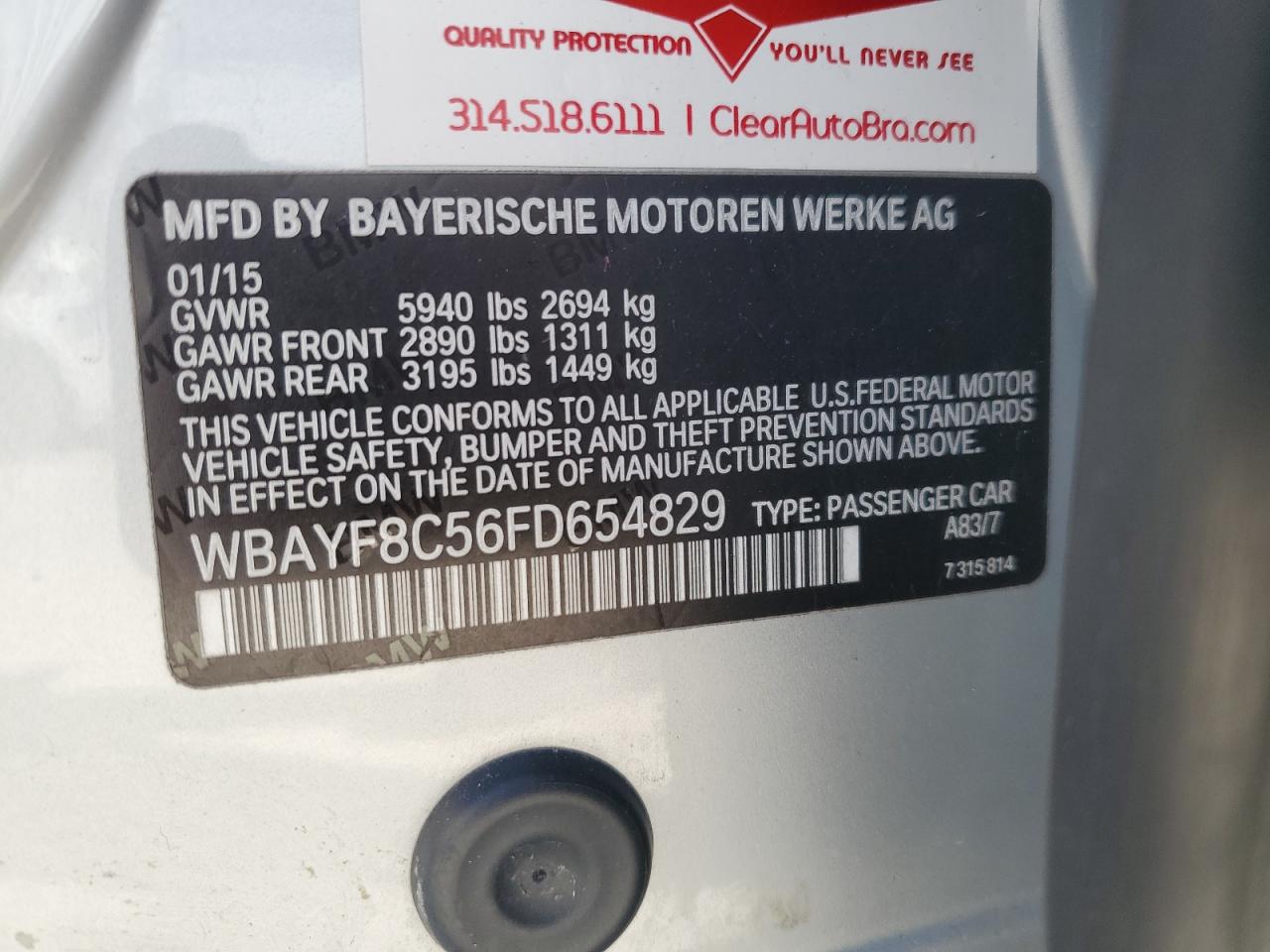 2015 Bmw 750 Lxi Silver vin: WBAYF8C56FD654829