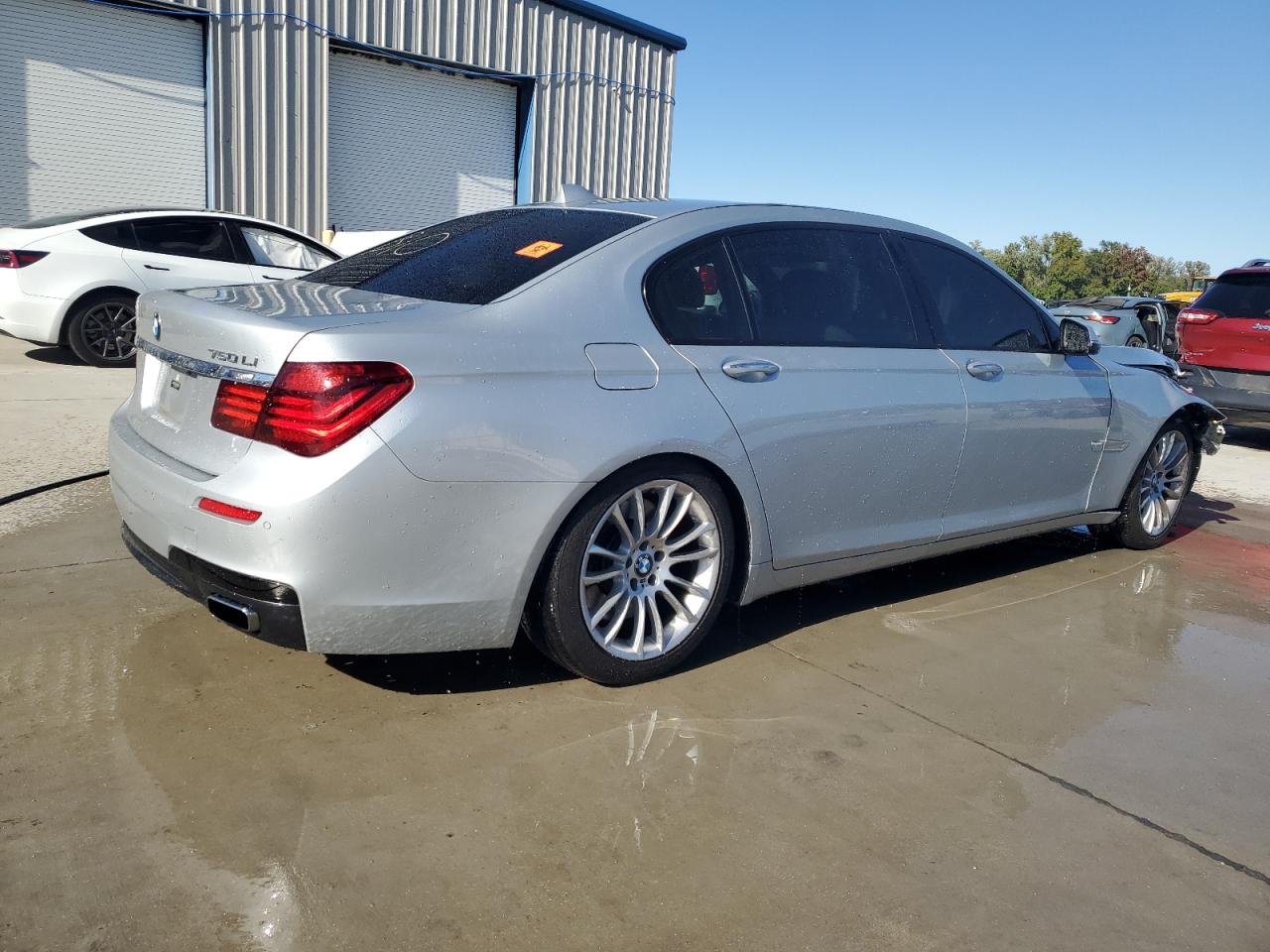 2015 Bmw 750 Lxi Silver vin: WBAYF8C56FD654829