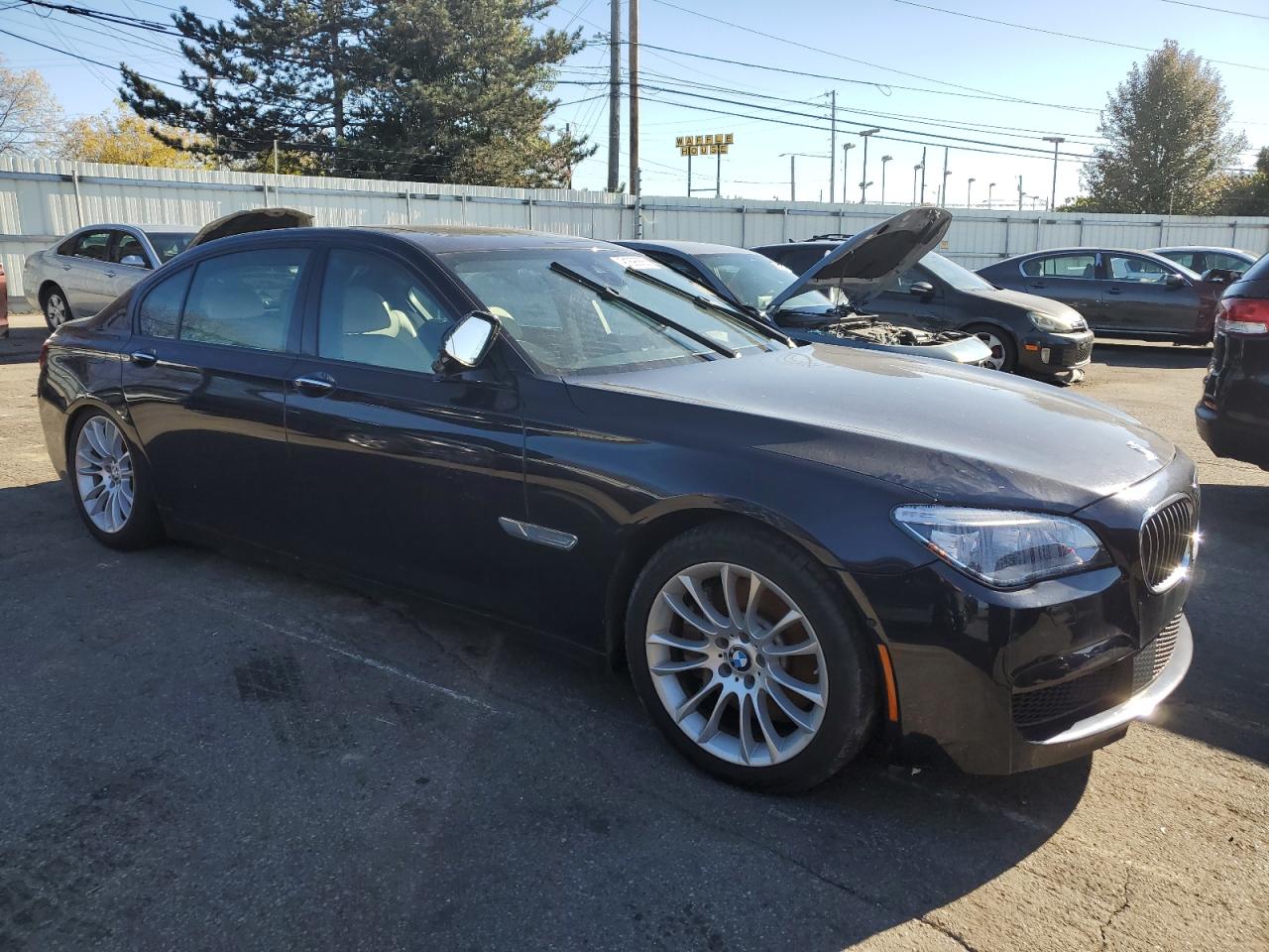 2015 Bmw 750 Lxi Blue vin: WBAYF8C56FD654880