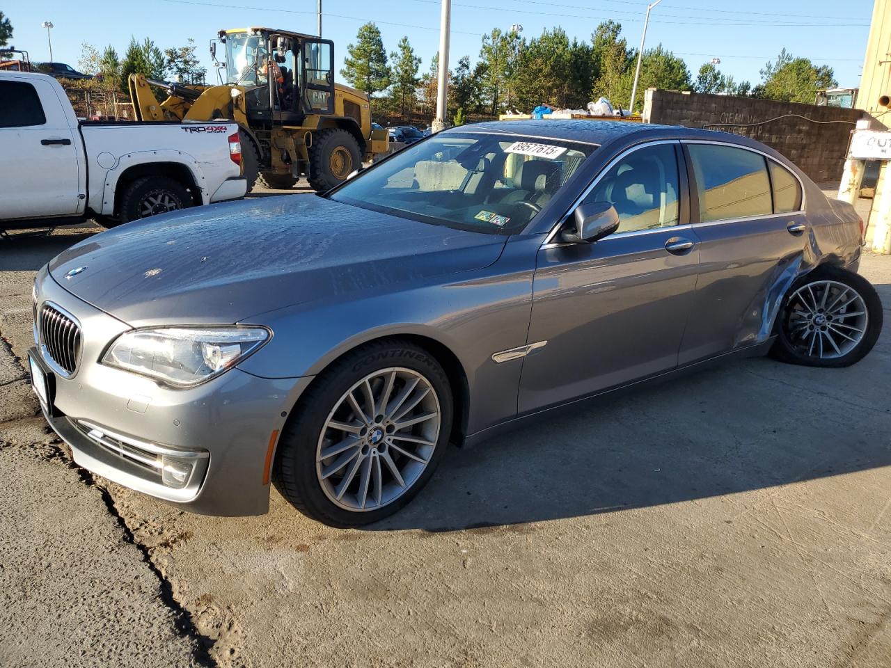 2014 Bmw 750 Lxi Charcoal vin: WBAYF8C57ED652697