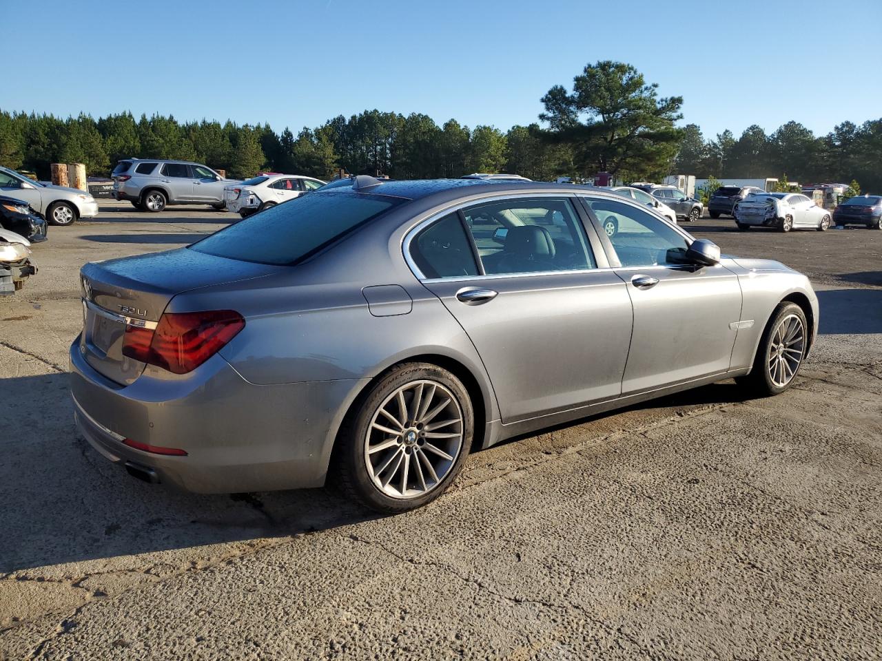 2014 Bmw 750 Lxi Charcoal vin: WBAYF8C57ED652697