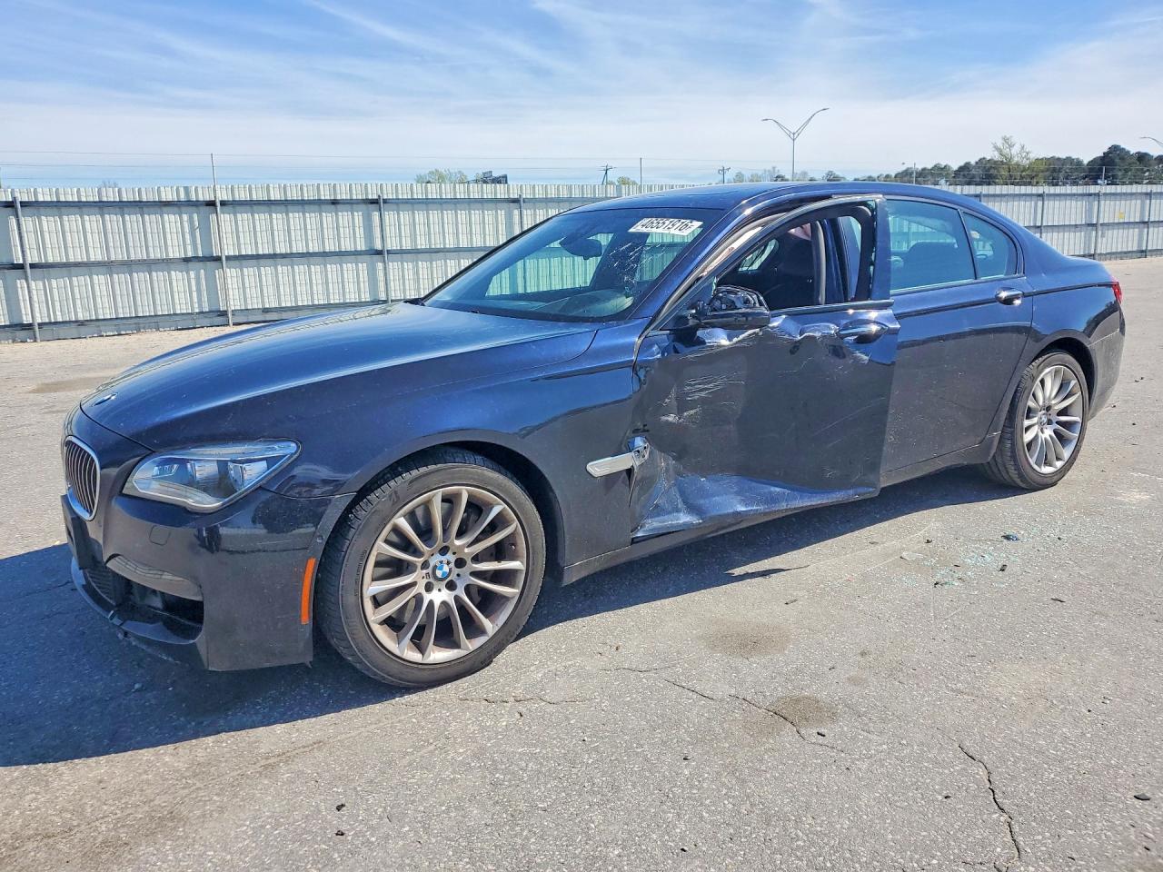 2014 Bmw 750 Lxi Black vin: WBAYF8C57ED653767