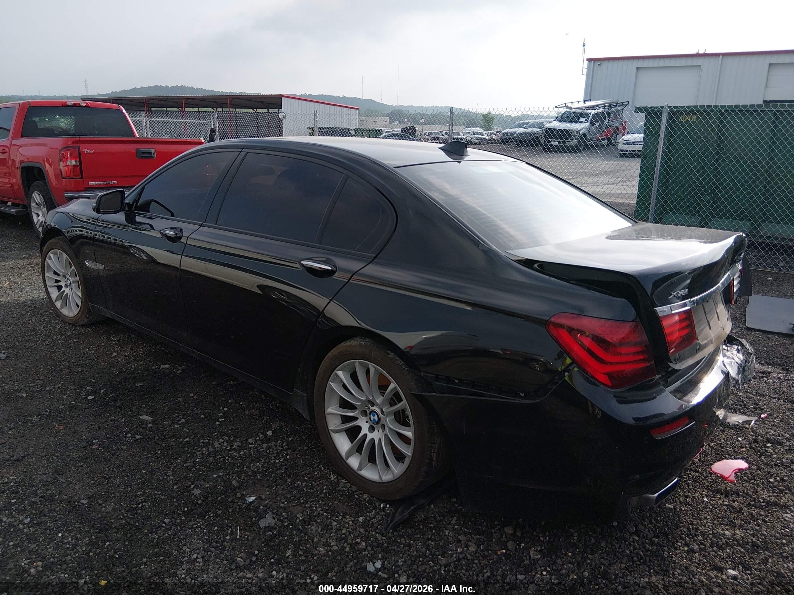 2015 Bmw 750li Xdrive Black vin: WBAYF8C57FD654550