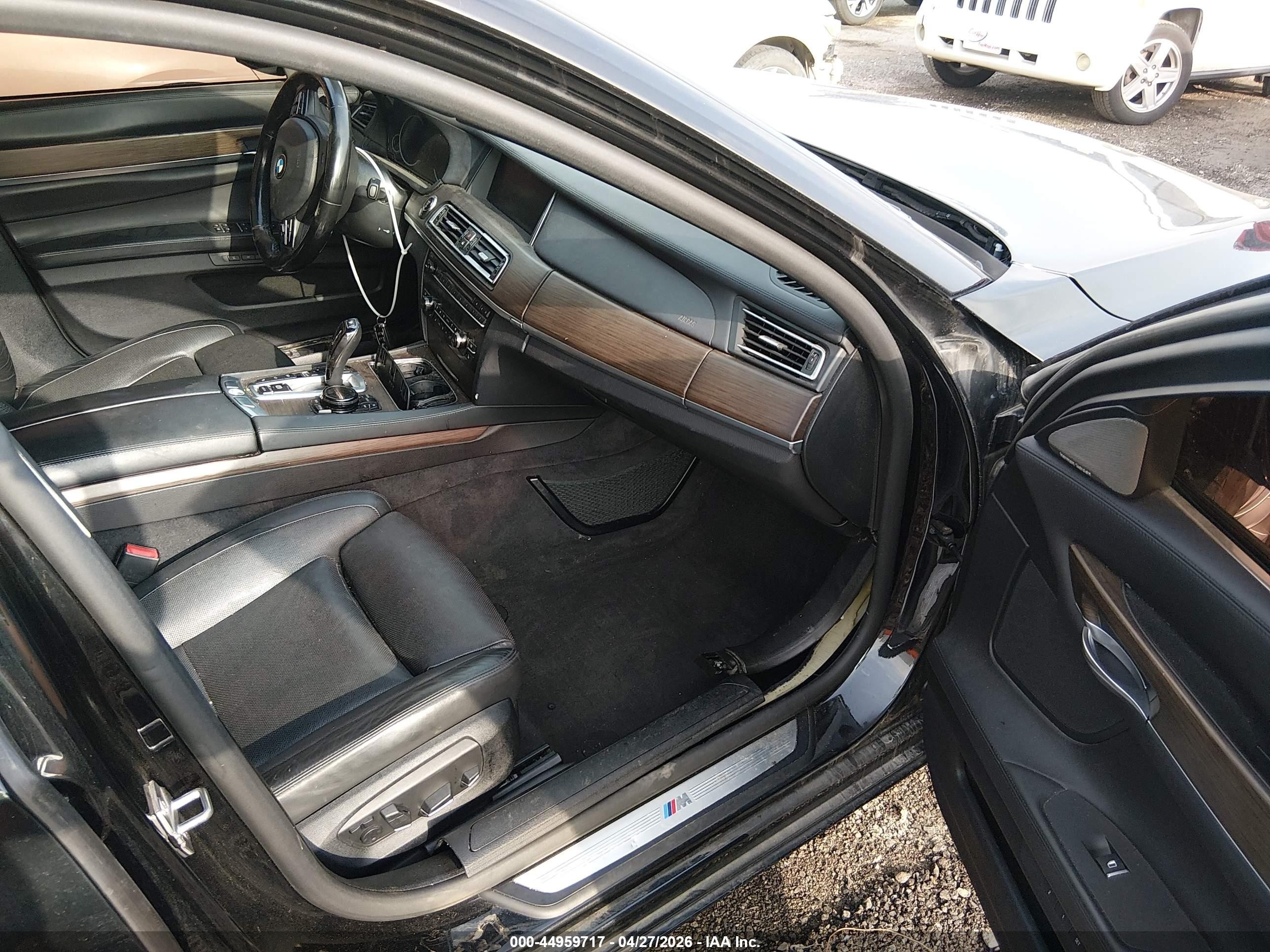 2015 Bmw 750li Xdrive Black vin: WBAYF8C57FD654550