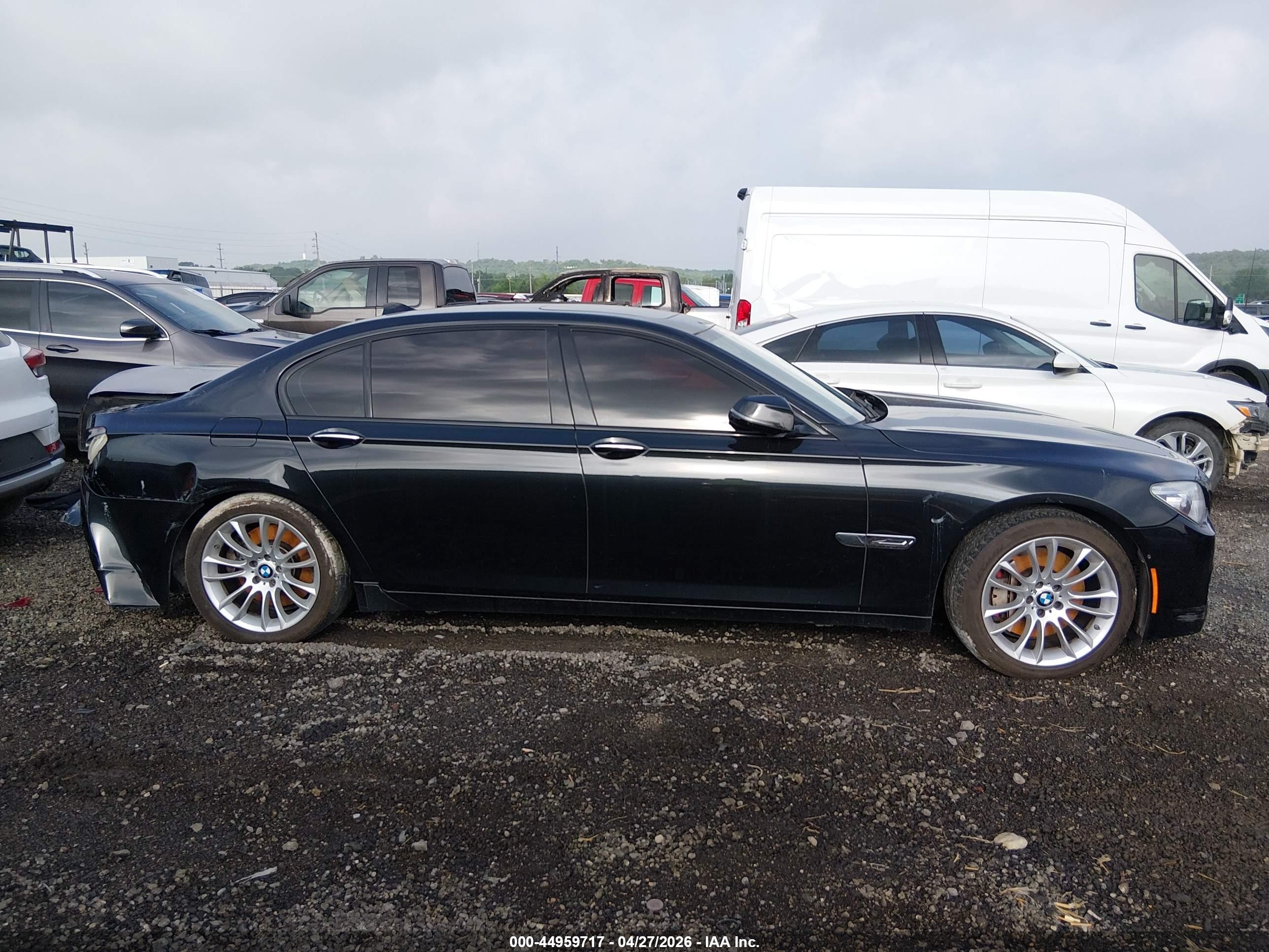 2015 Bmw 750li Xdrive Black vin: WBAYF8C57FD654550