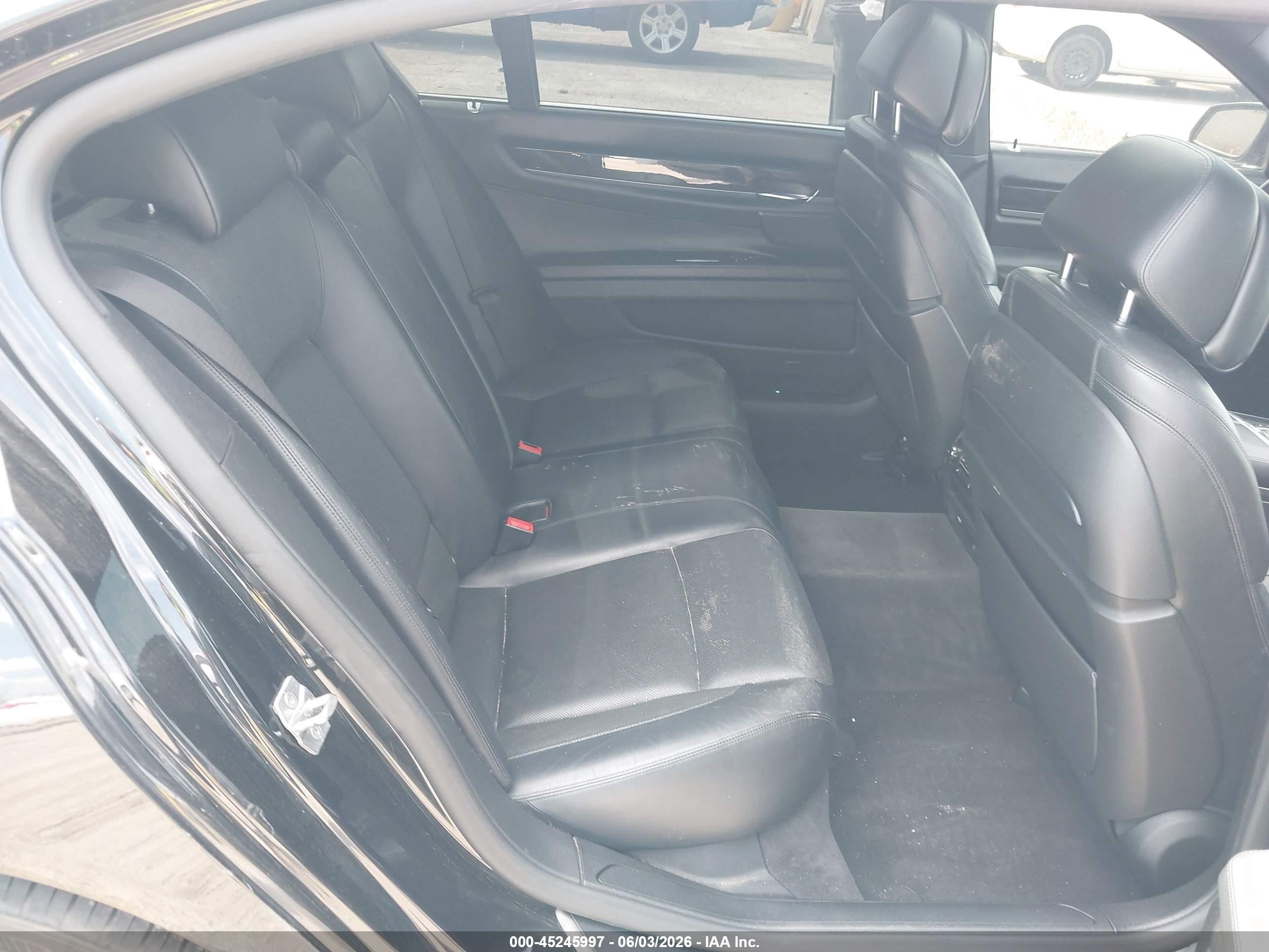 2013 Bmw 750li Xdrive Black vin: WBAYF8C58DD139957