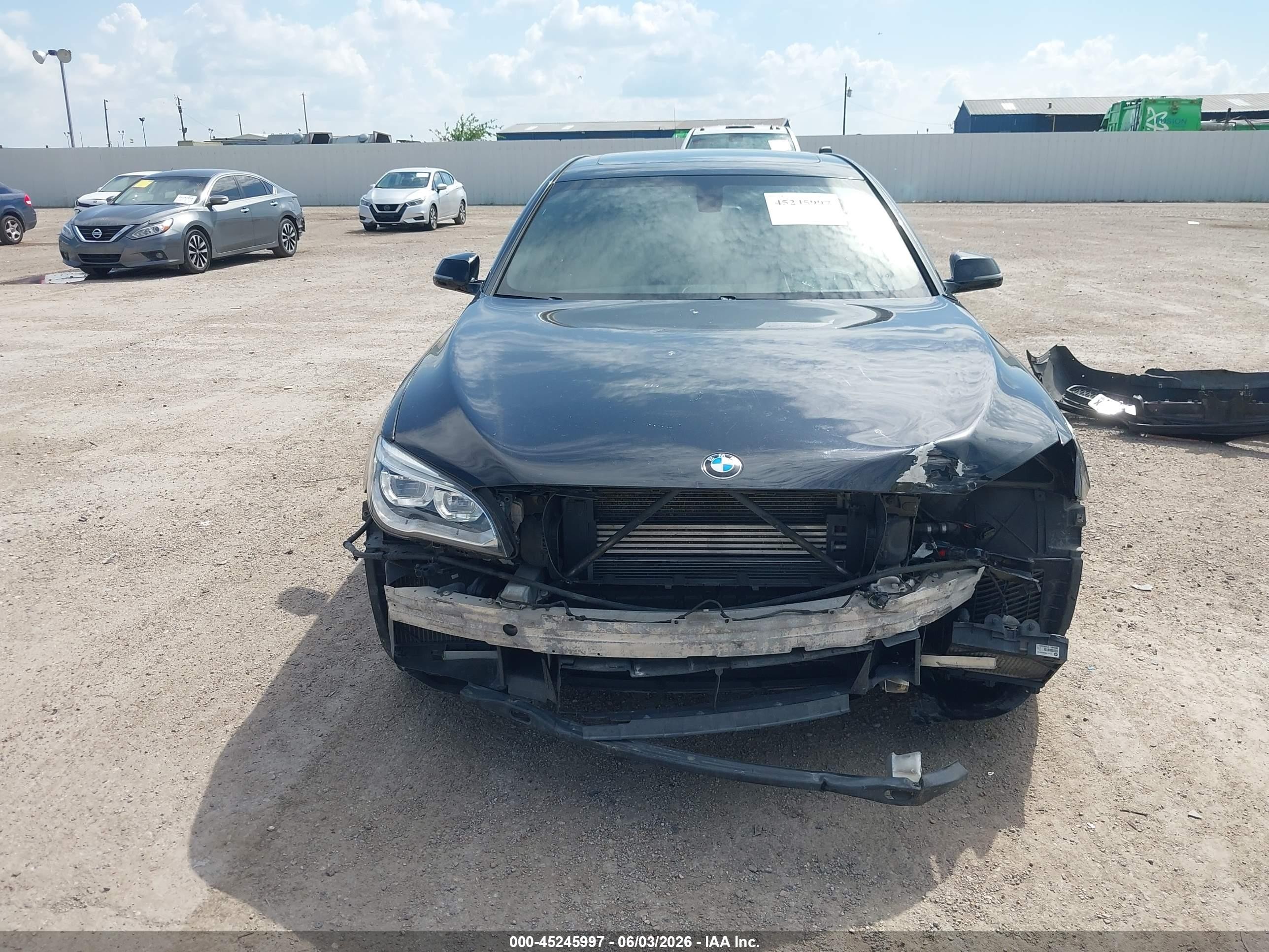 2013 Bmw 750li Xdrive Black vin: WBAYF8C58DD139957