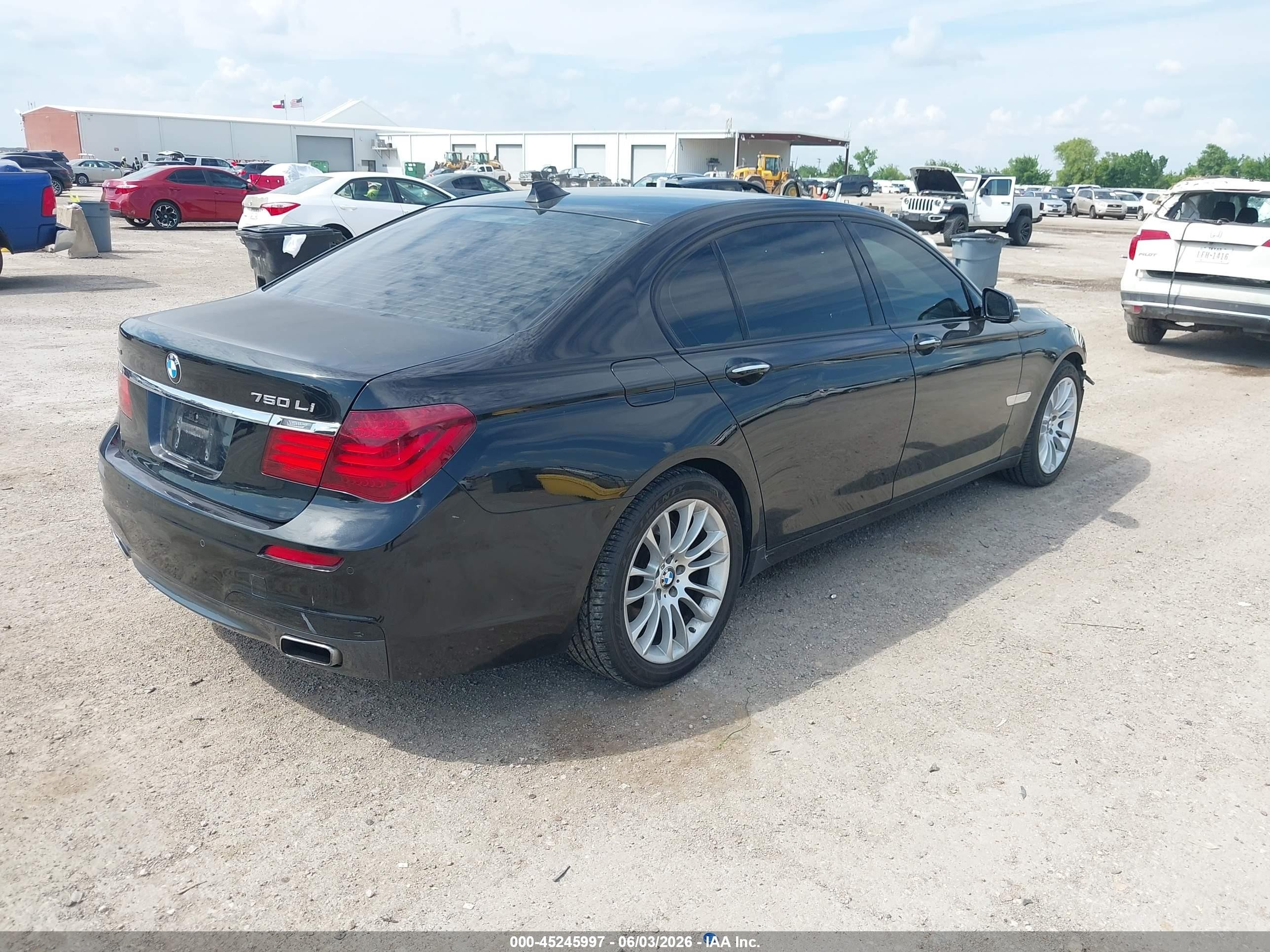 2013 Bmw 750li Xdrive Black vin: WBAYF8C58DD139957