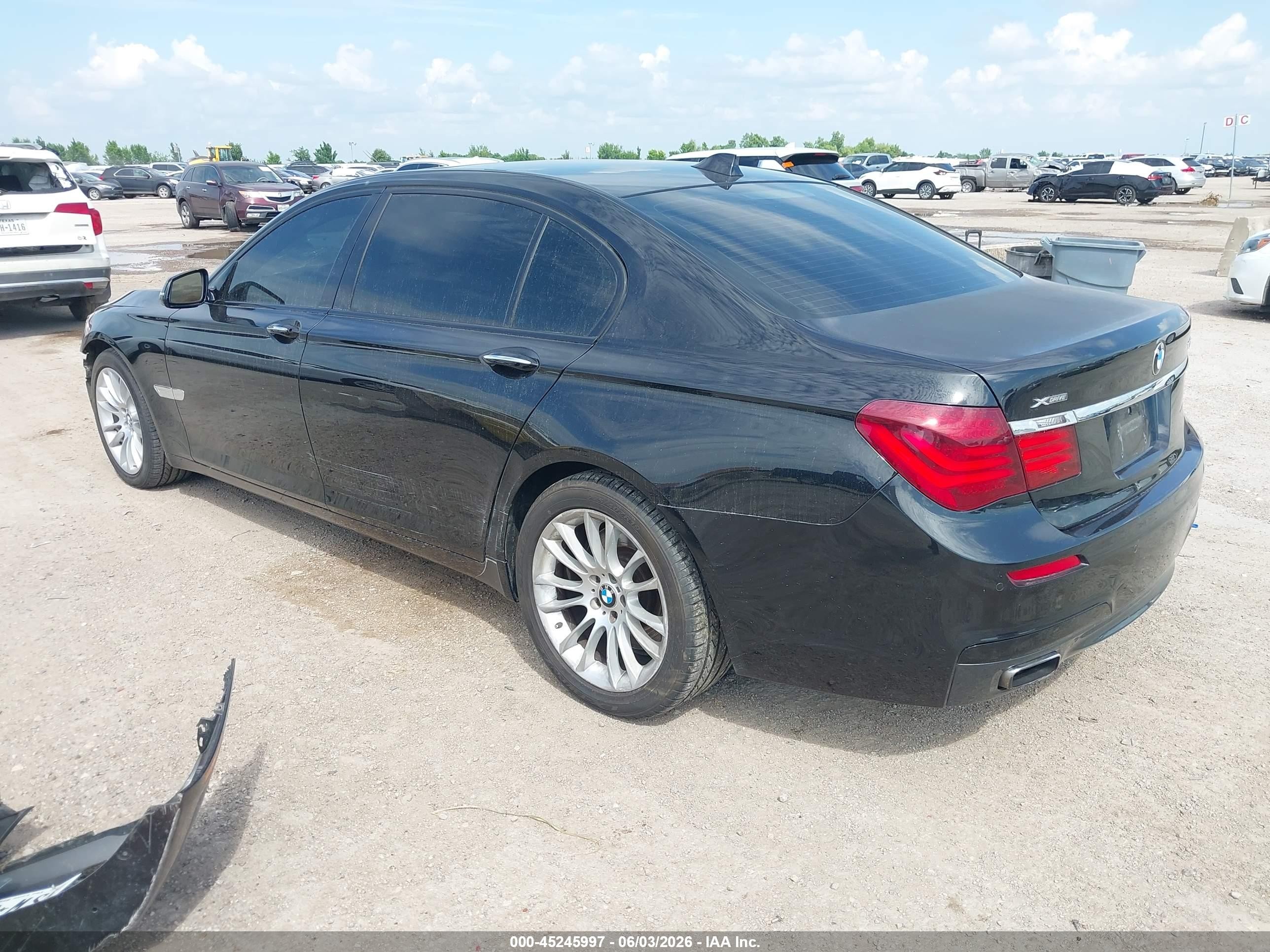 2013 Bmw 750li Xdrive Black vin: WBAYF8C58DD139957