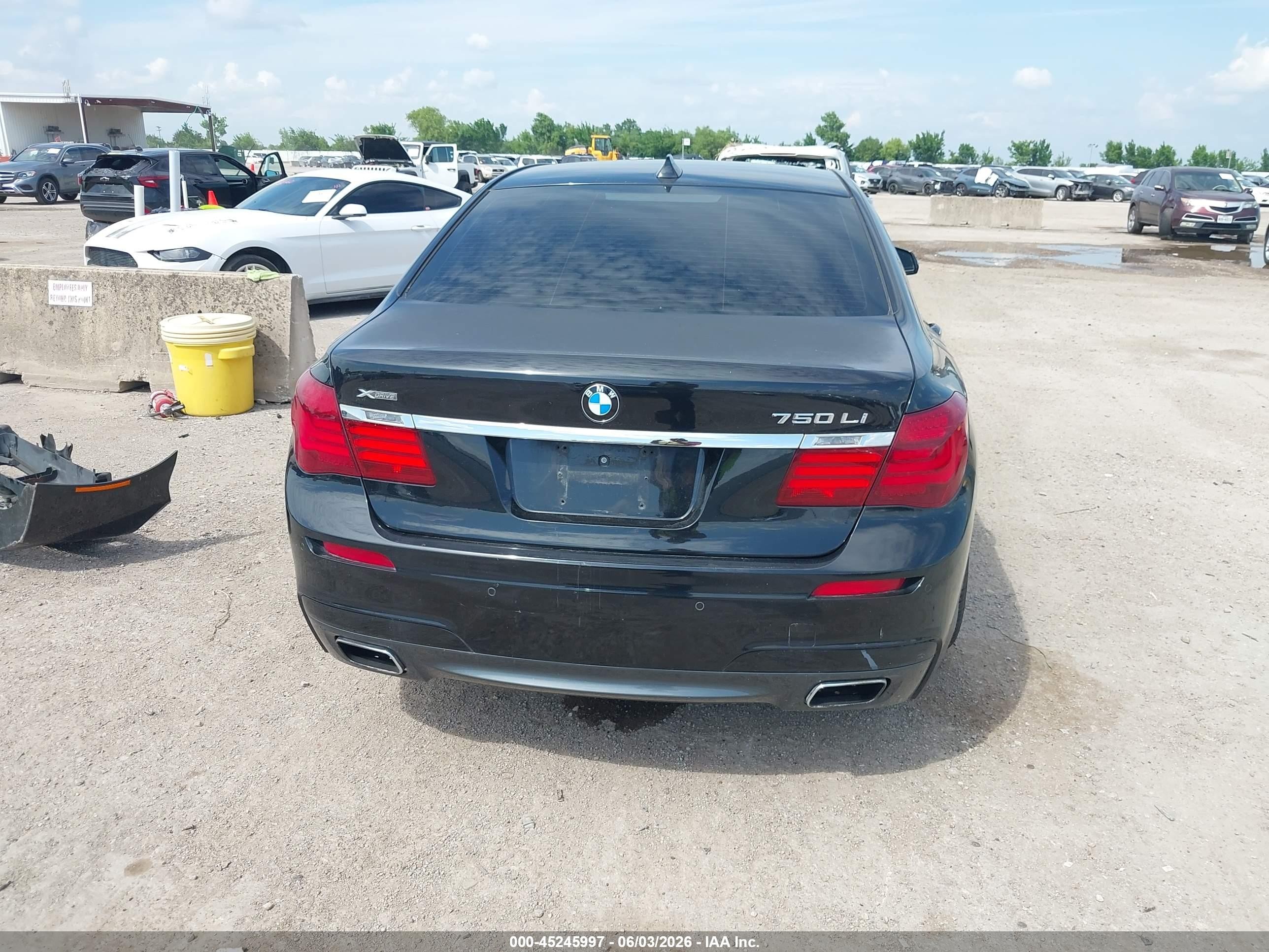 2013 Bmw 750li Xdrive Black vin: WBAYF8C58DD139957