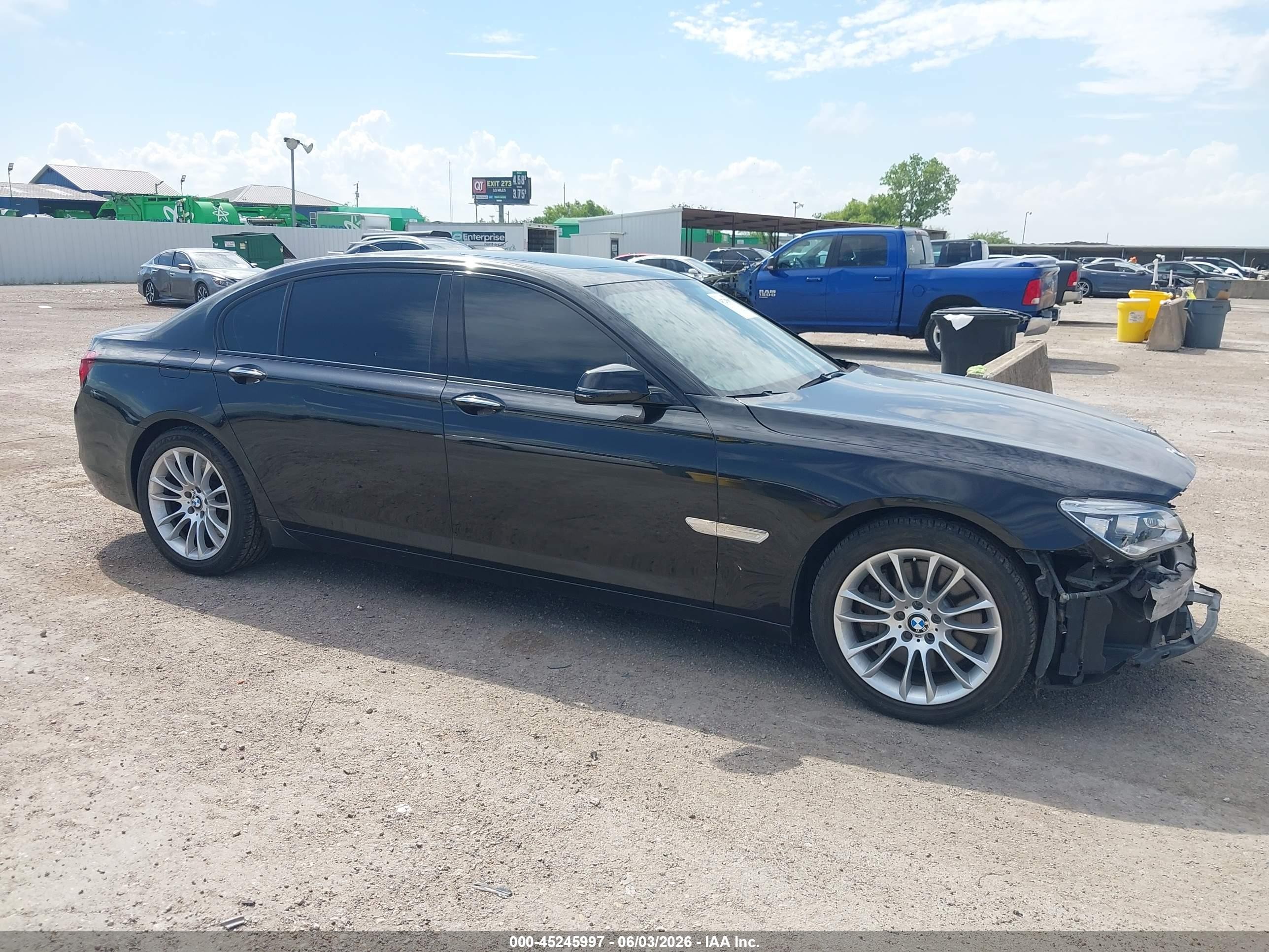 2013 Bmw 750li Xdrive Black vin: WBAYF8C58DD139957