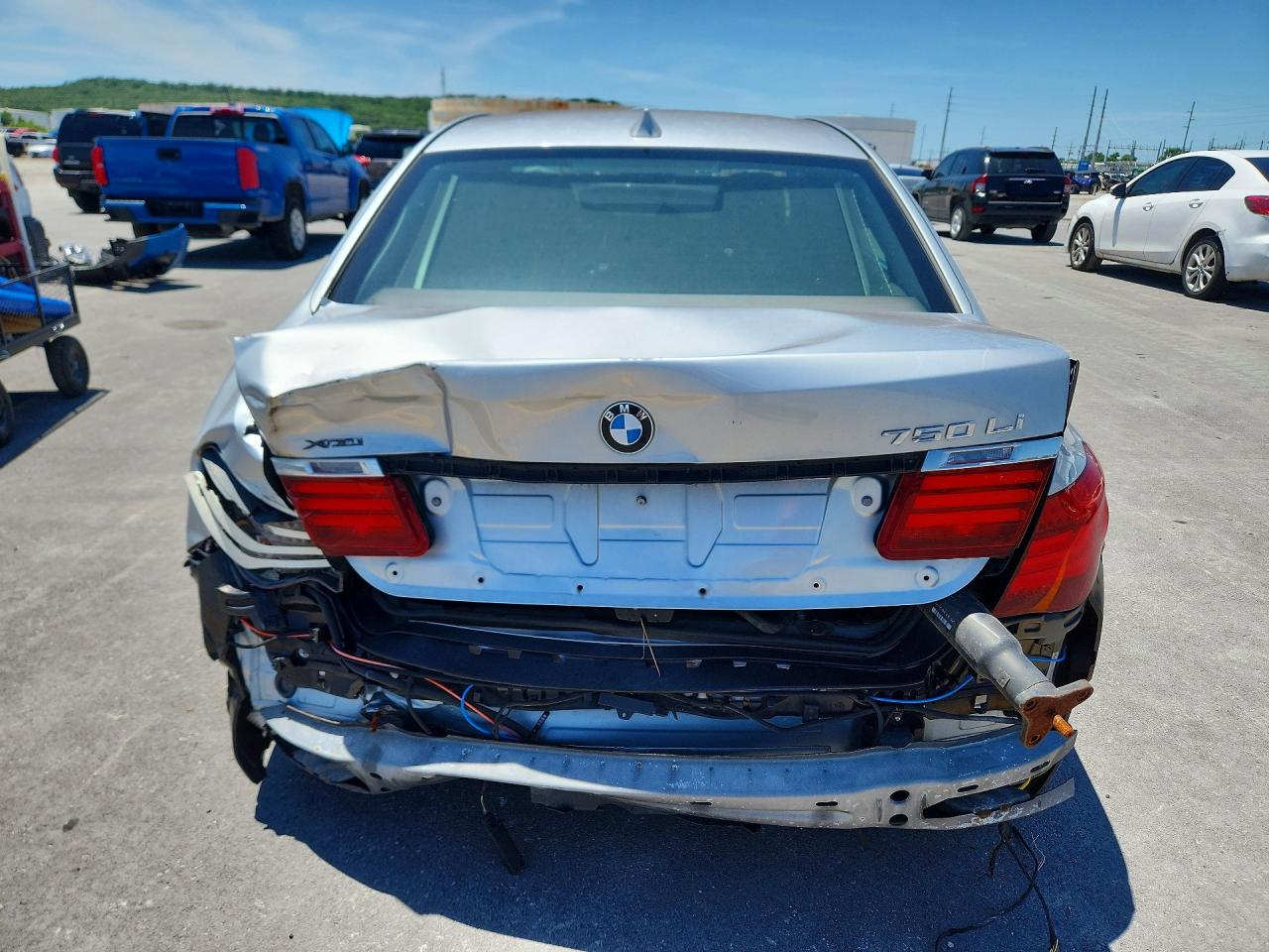 2013 Bmw 750 Lxi Silver vin: WBAYF8C58DD141062