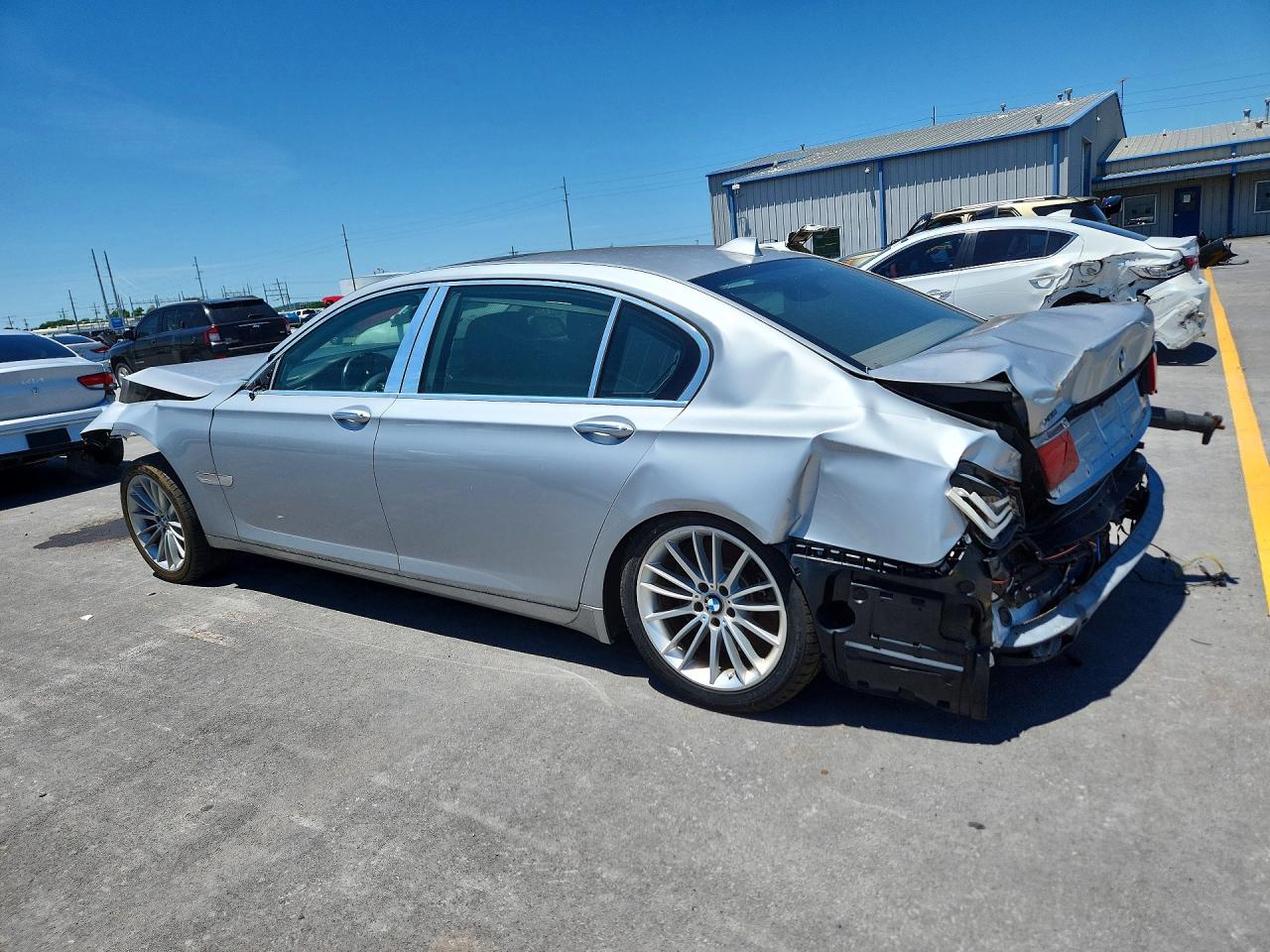 2013 Bmw 750 Lxi Silver vin: WBAYF8C58DD141062