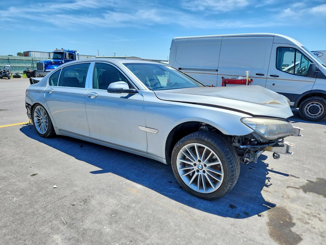 2013 Bmw 750 Lxi Silver vin: WBAYF8C58DD141062