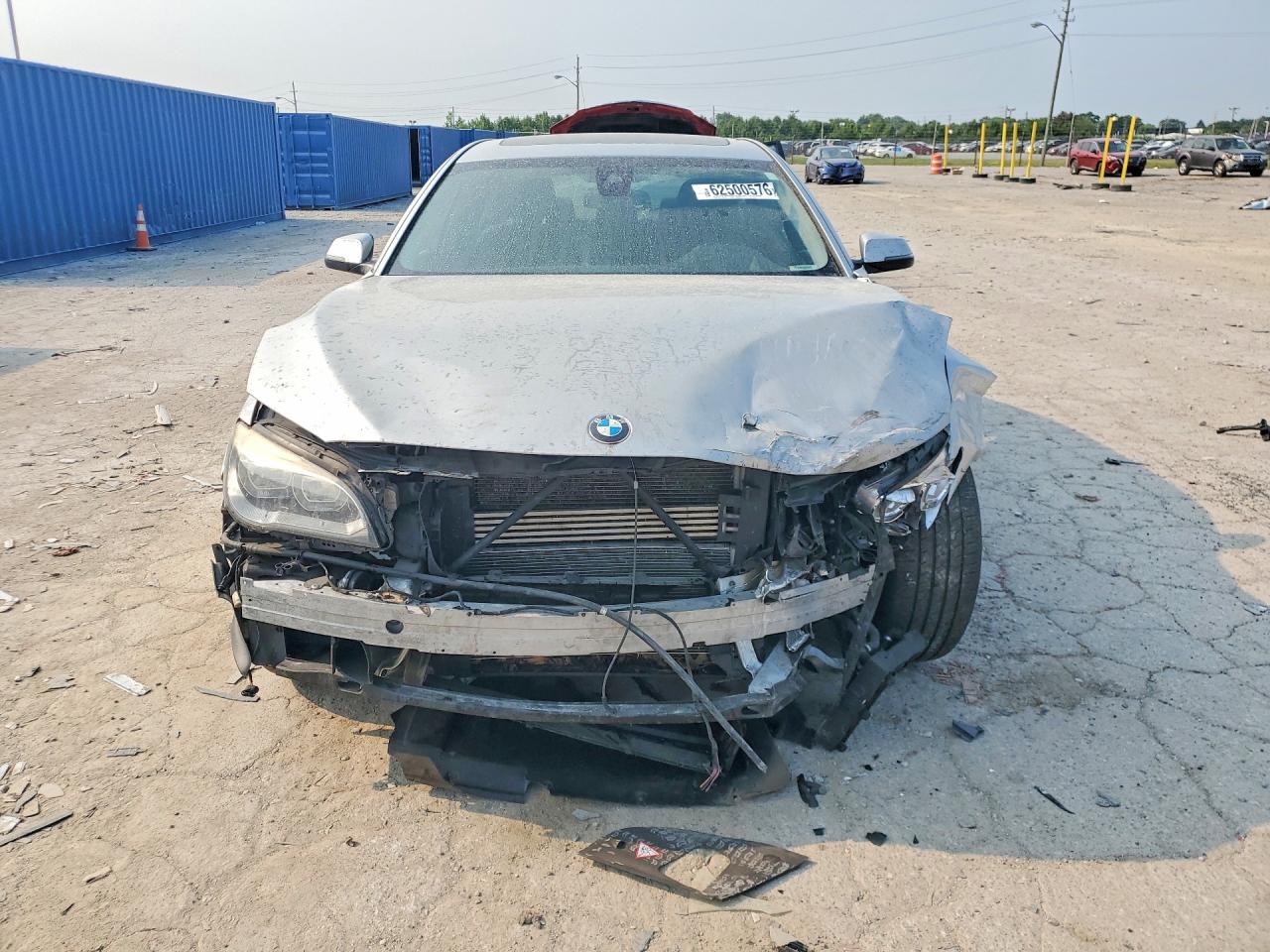 2014 Bmw 750 Lxi Silver vin: WBAYF8C58ED141810