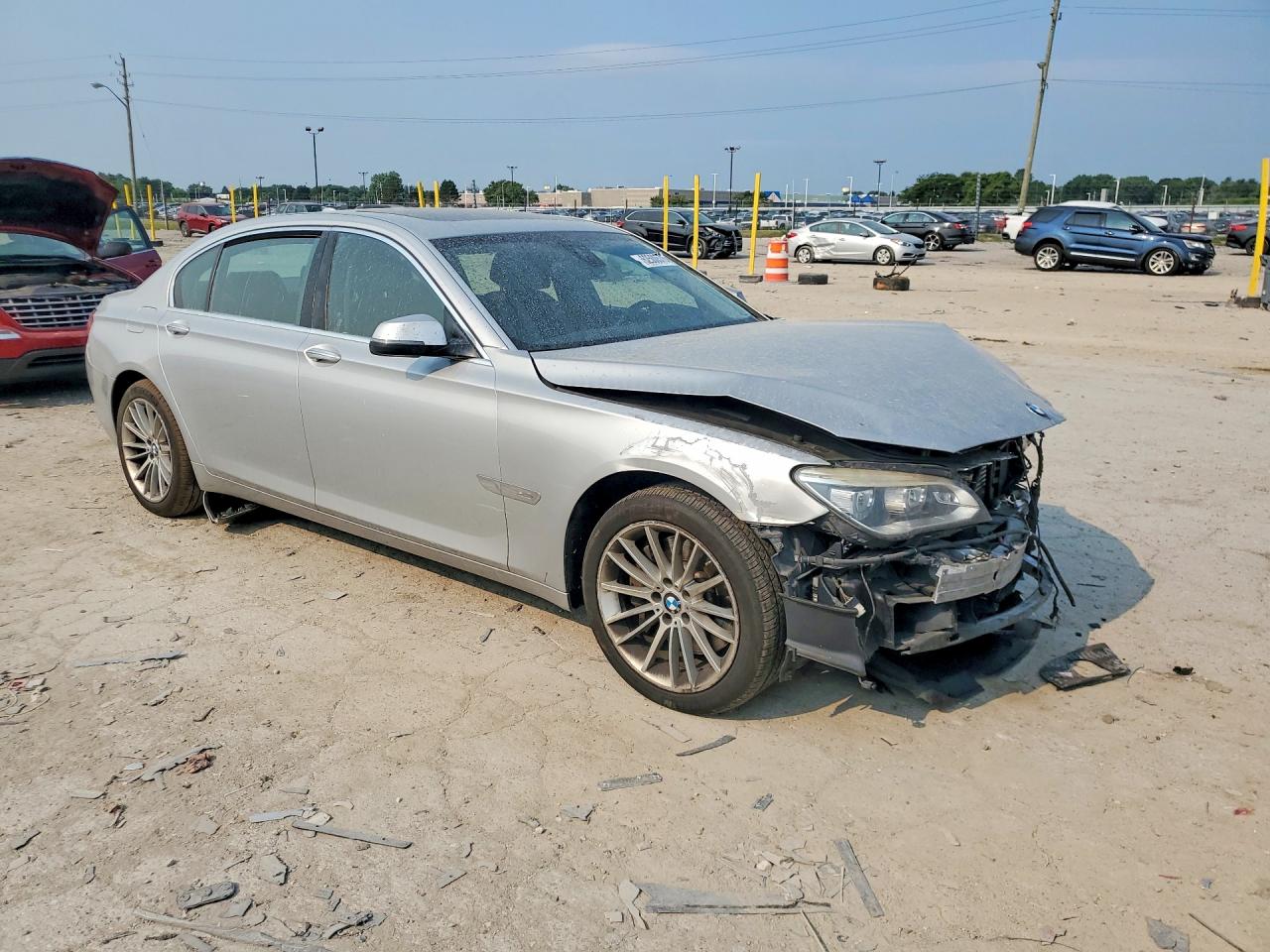 2014 Bmw 750 Lxi Silver vin: WBAYF8C58ED141810