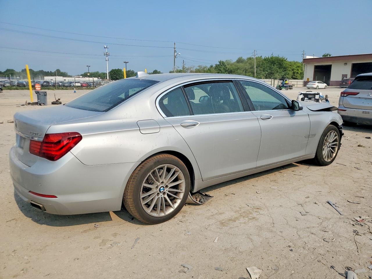 2014 Bmw 750 Lxi Silver vin: WBAYF8C58ED141810